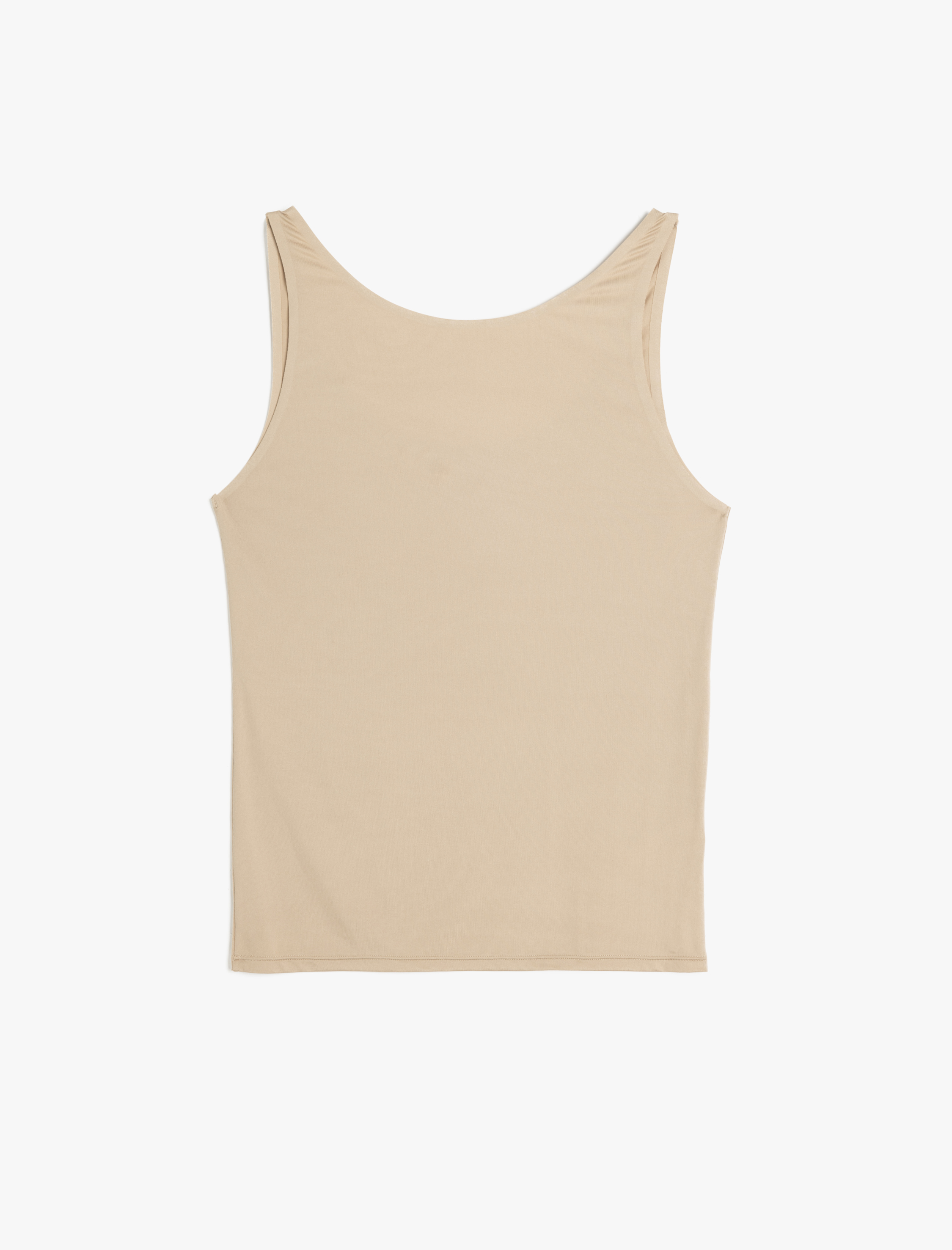   Vücudu Saran Nefes Alan Kumaş Lazer Kesim U Yaka Atlet