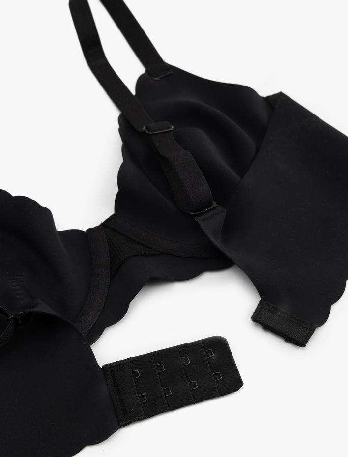  Vücudu Saran Nefes Alan Kumaş Dolgusuz Lazer Kesim Balenli Sütyen