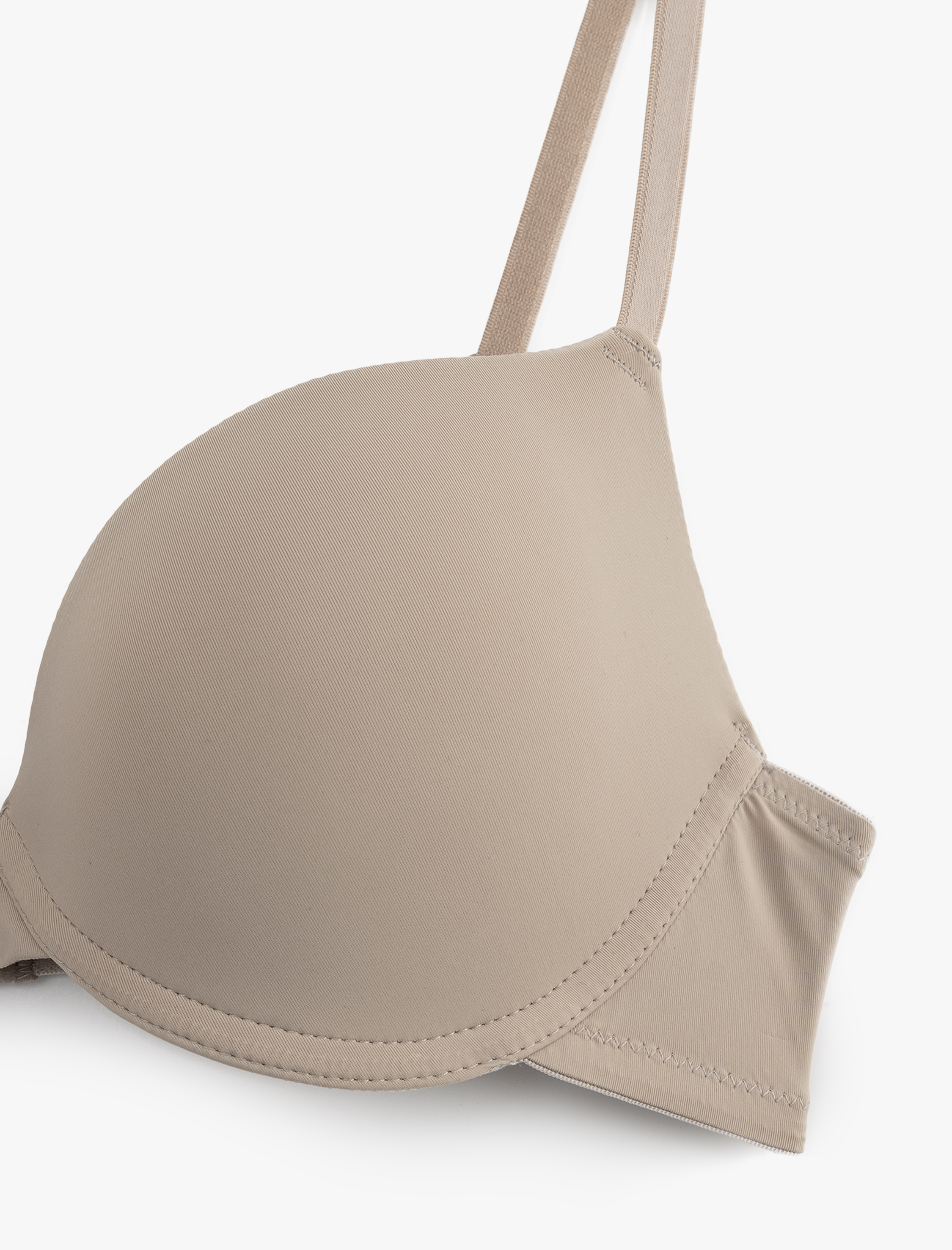   Yarım Dolgulu Balenli Kaplı Push Up Sütyen