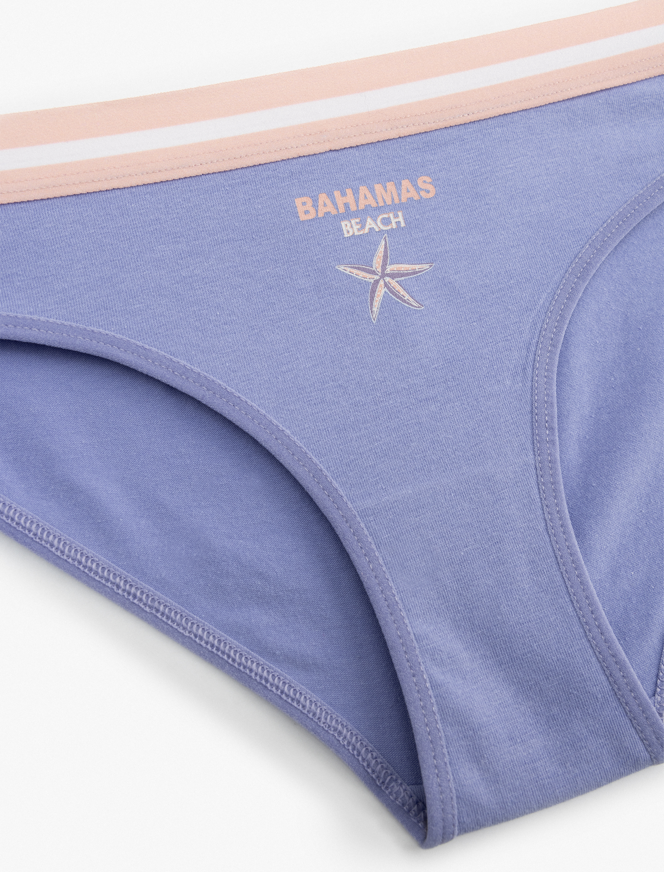   Beli Lastikli Pamuklu Baskılı Külot