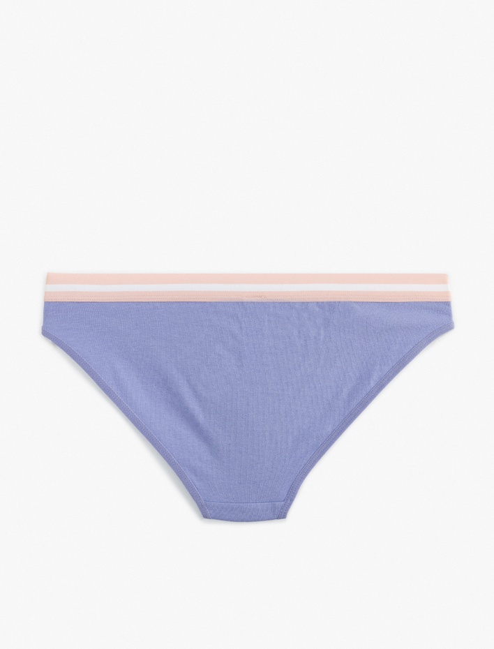  Beli Lastikli Pamuklu Baskılı Külot