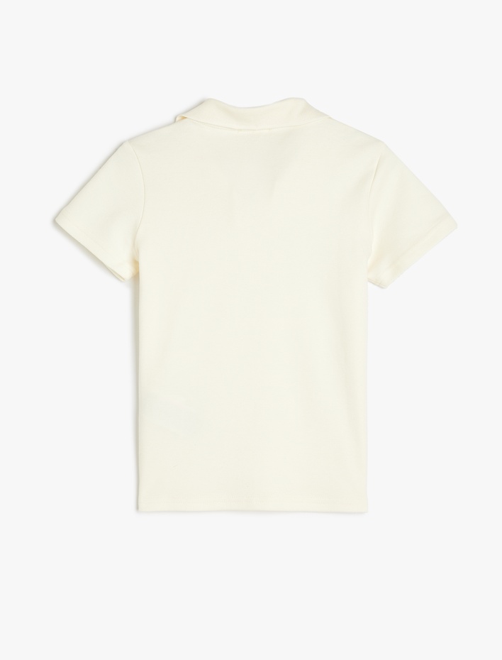 Erkek Çocuk Pamuklu Kısa Kollu Basic Polo Yaka Tişört