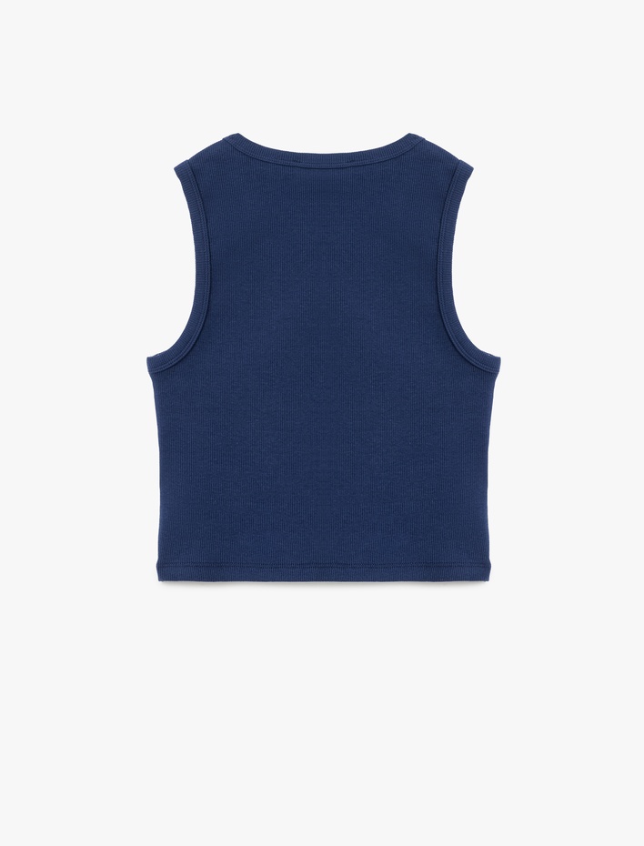  Kolej Baskılı Kolsuz Bisiklet Yaka Atlet