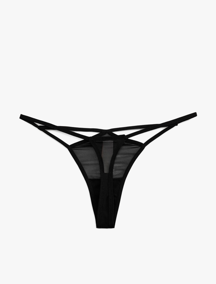  Transparan Tül String Külot