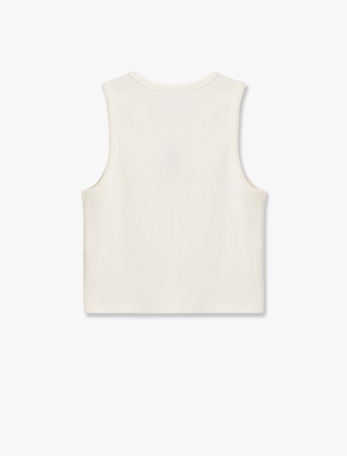  Kolej Baskılı Kolsuz Bisiklet Yaka Atlet