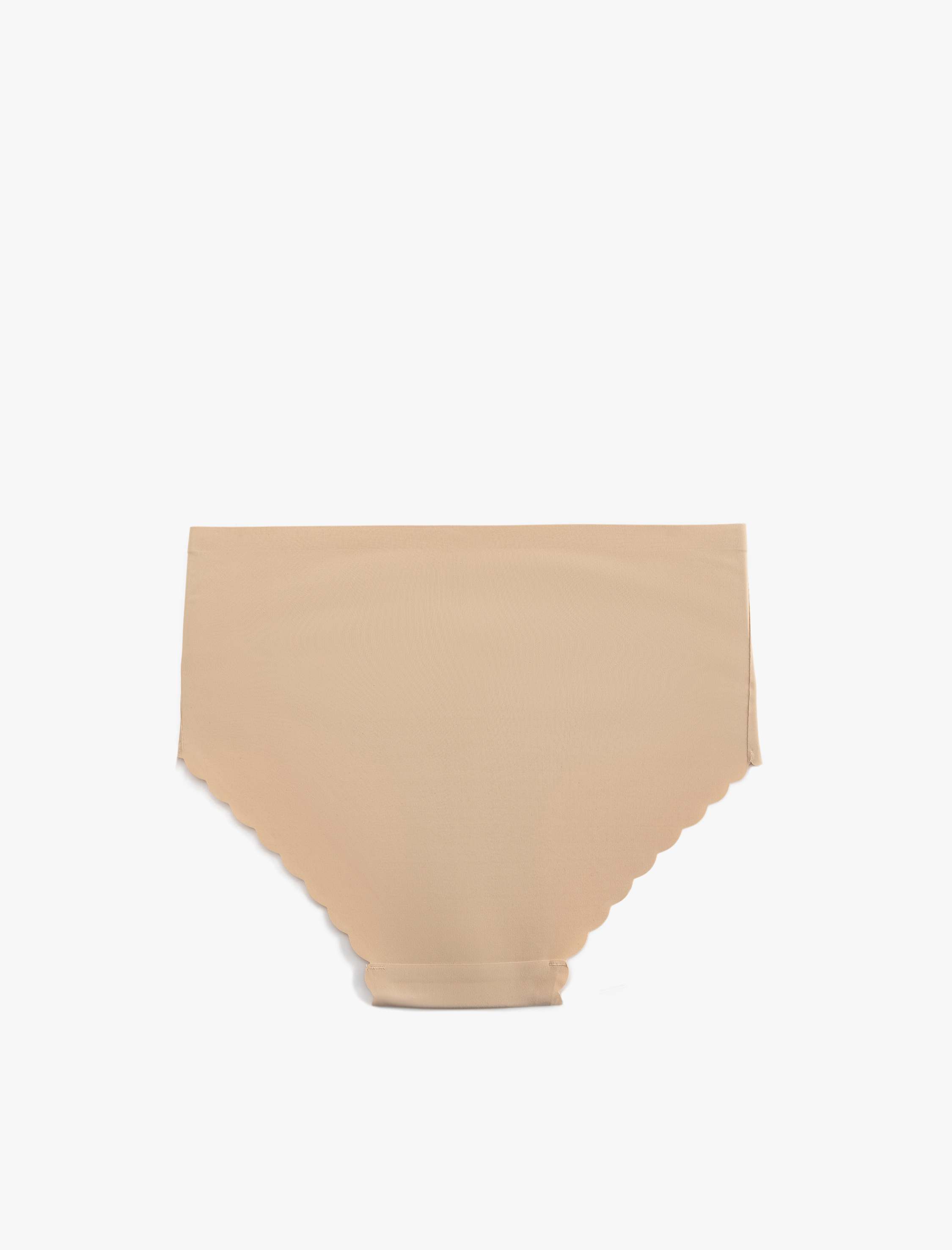   Vücudu Saran Hafif Kumaş Yüksek Bel Lazer Kesim Dikişsiz Külot