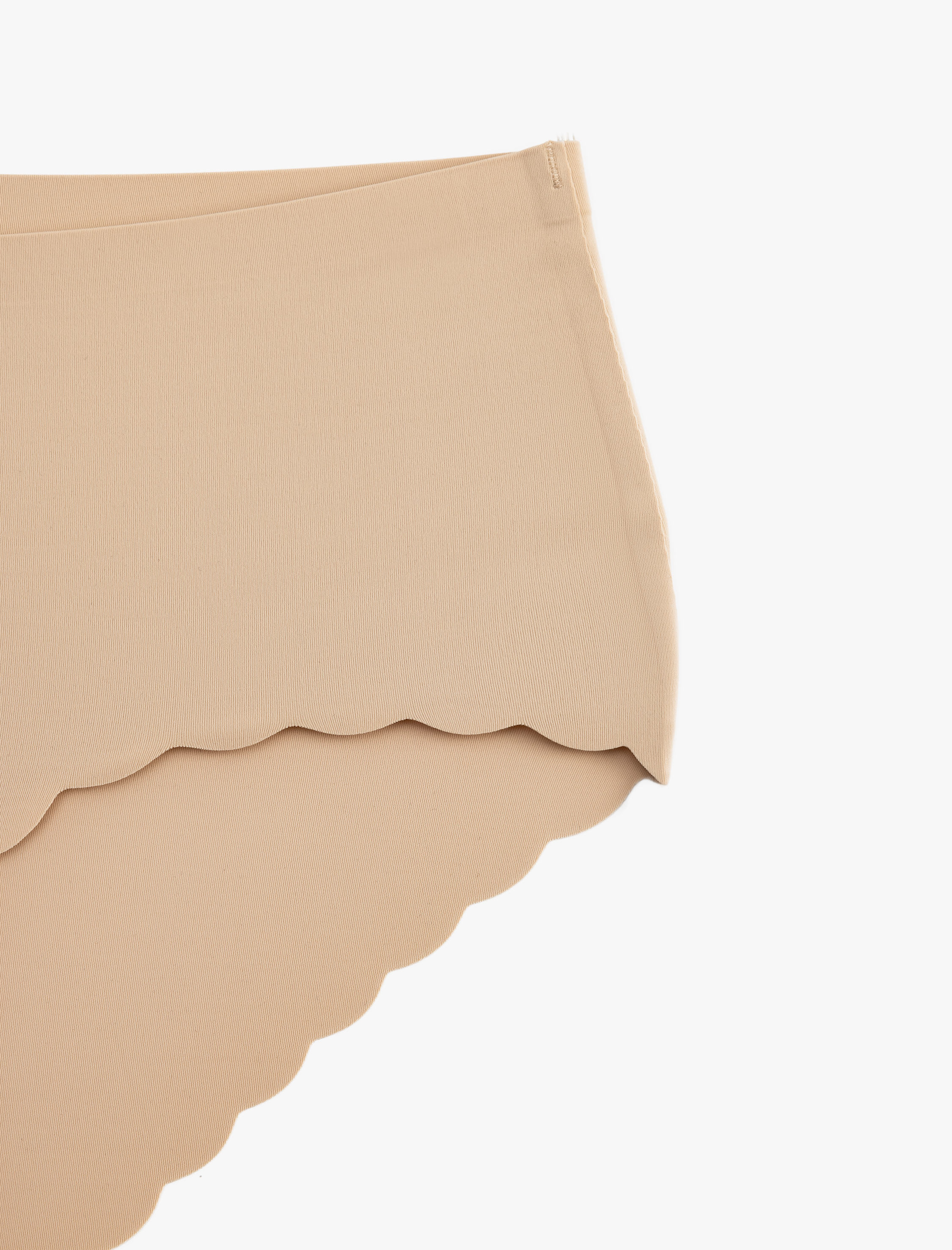   Vücudu Saran Hafif Kumaş Yüksek Bel Lazer Kesim Dikişsiz Külot