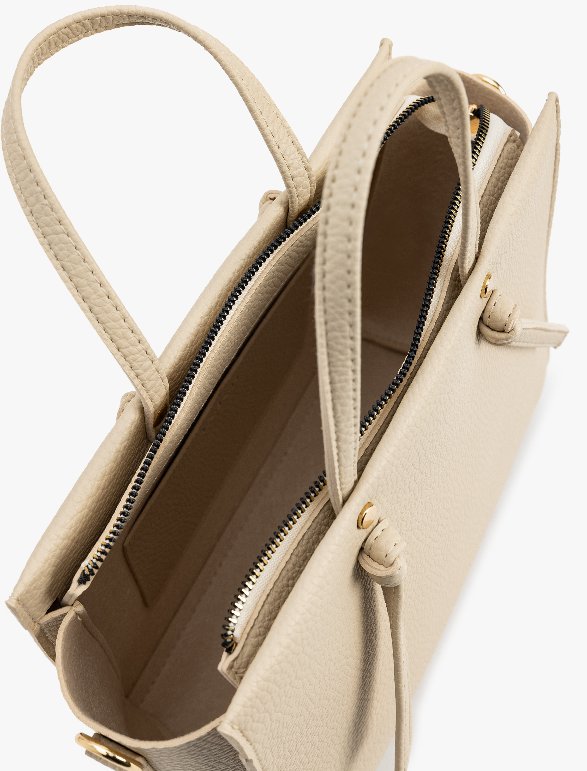  Kadın Suni Deri Fermuarlı Saplı Askılı Çapraz Çanta