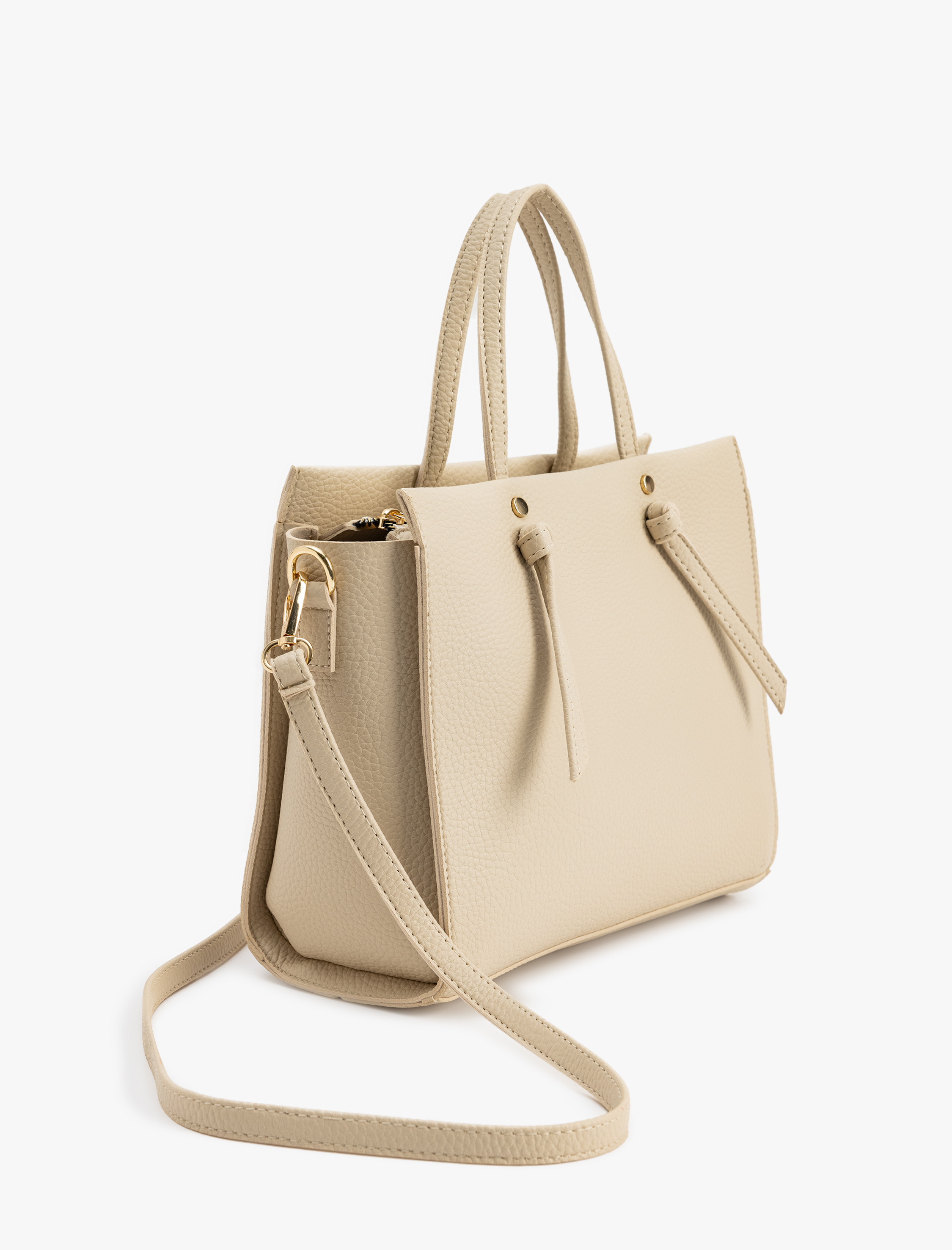  Kadın Suni Deri Fermuarlı Saplı Askılı Çapraz Çanta