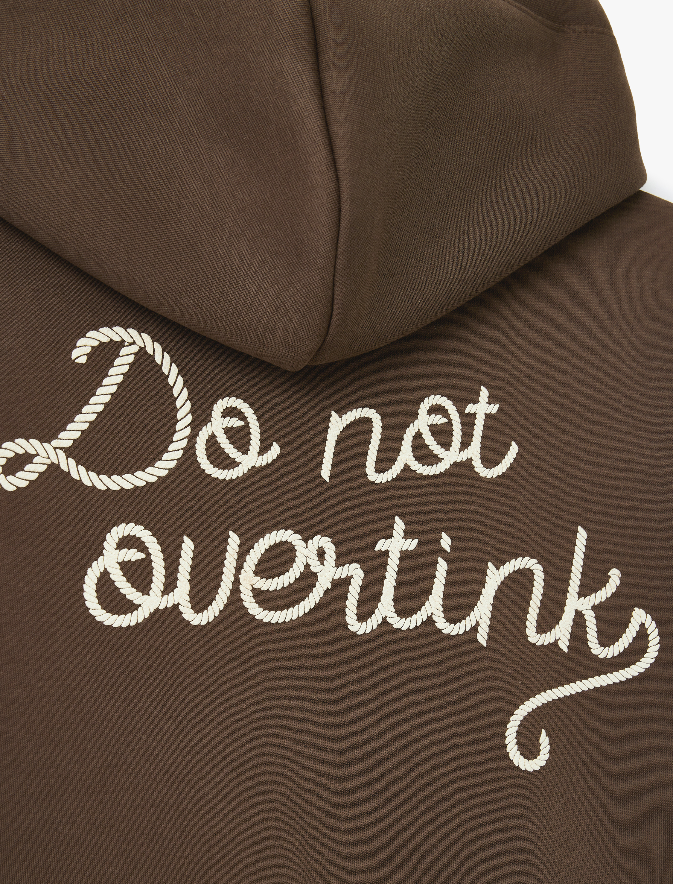   Arkası Baskılı Kanguru Cepli Kapüşonlu Şardonlu Fermuarlı Sweatshirt