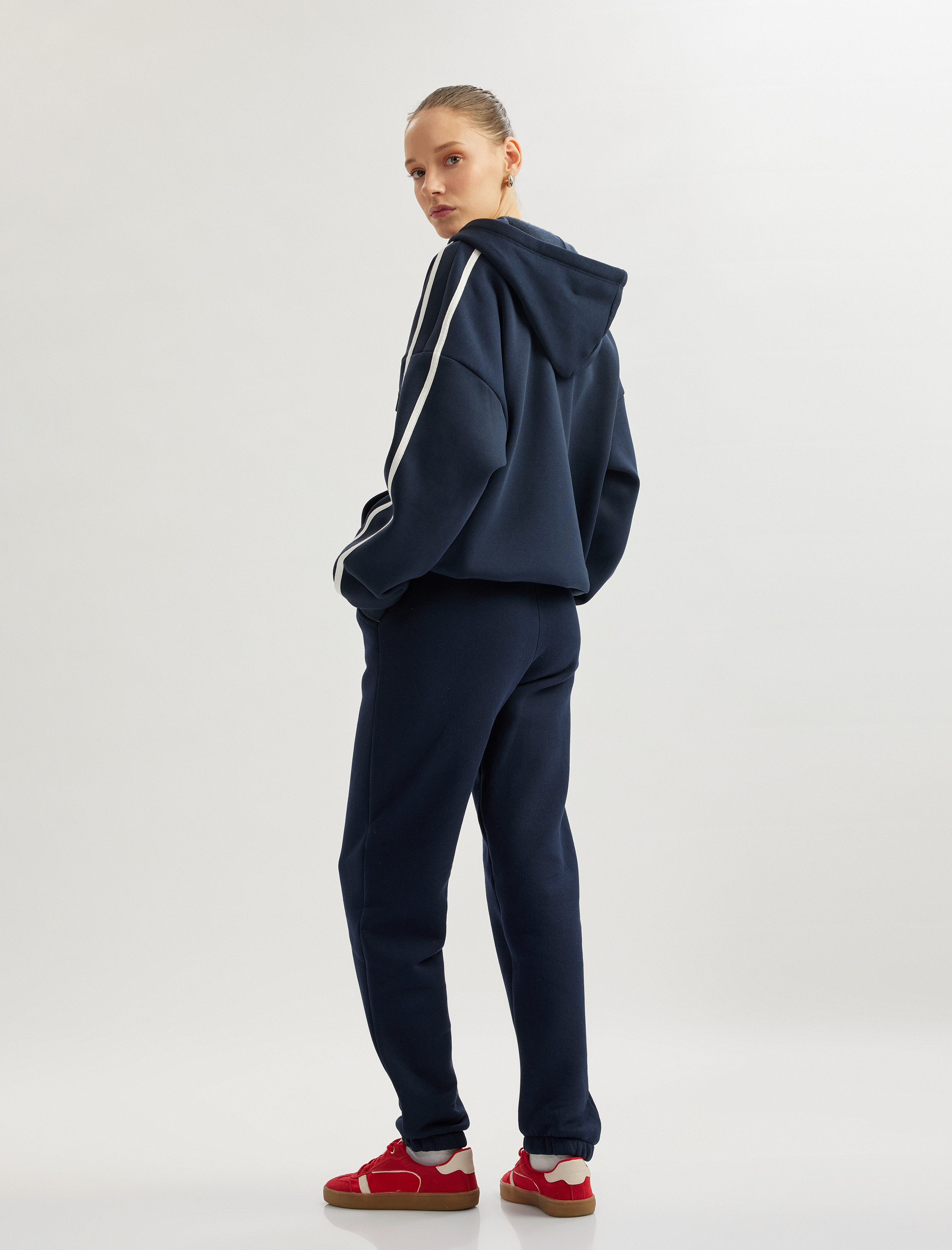   Şardonlu Beli Lastikli Cep Detaylı Jogger Eşofman Altı