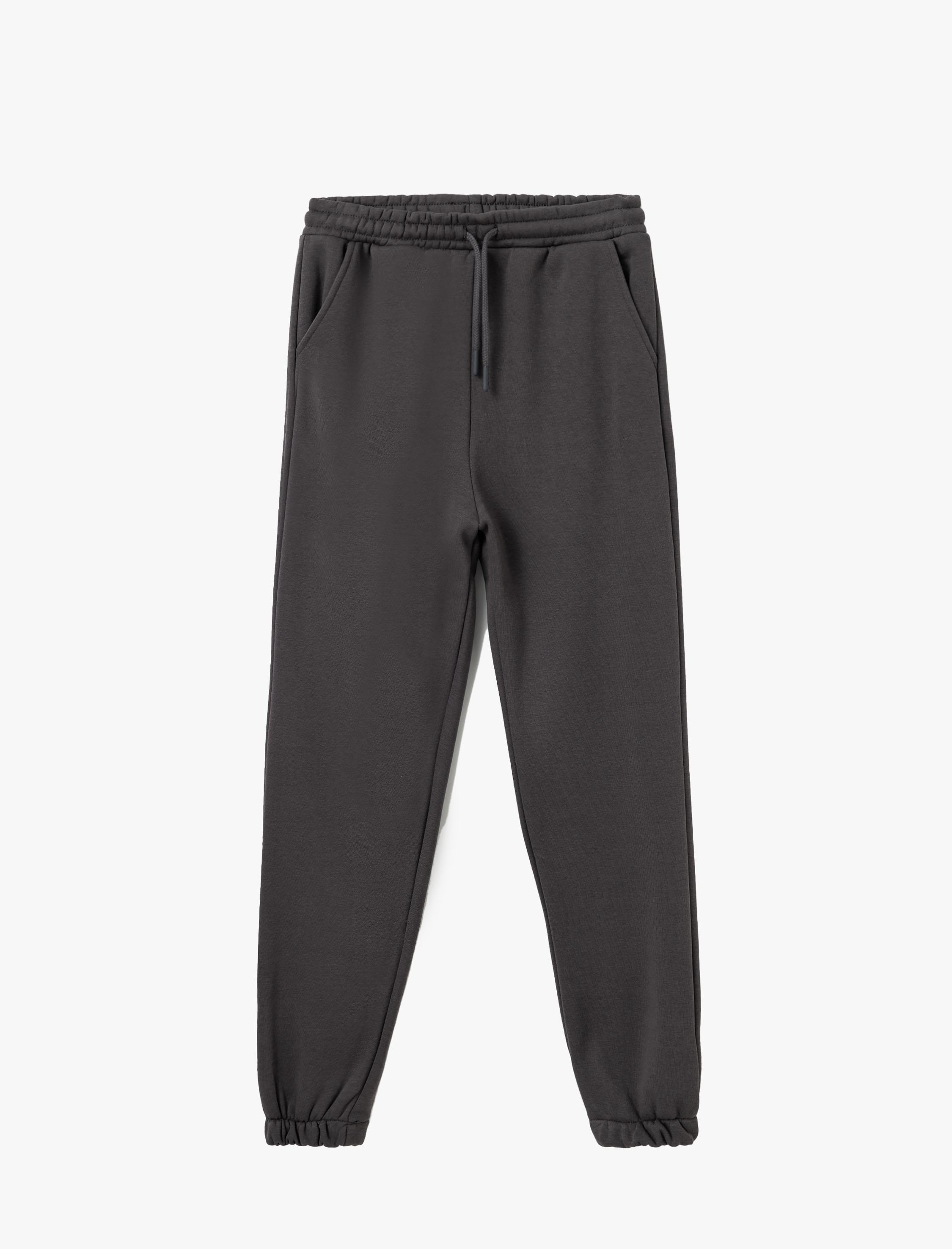   Şardonlu Beli Bağcıklı Cep Detaylı Rahat Kalıp Jogger Eşofman Altı