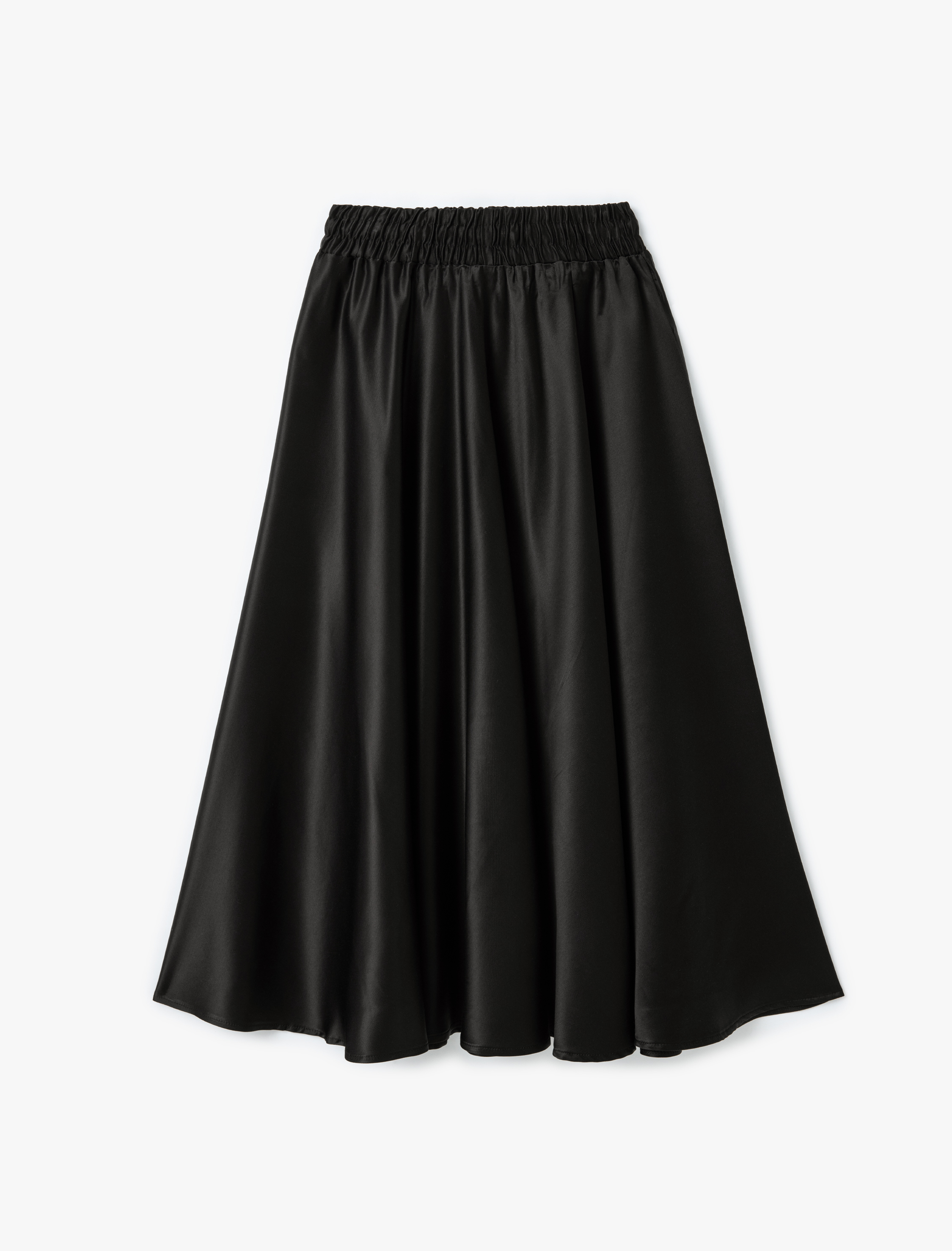   Viskon Kumaş Saten Kloş Çan Etek