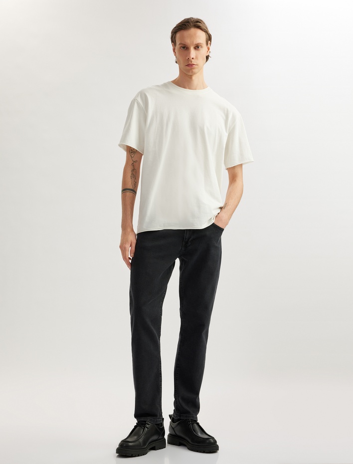  Normal Bel Düz Paça Straight Fit Jean Pantolon - Mark Jean