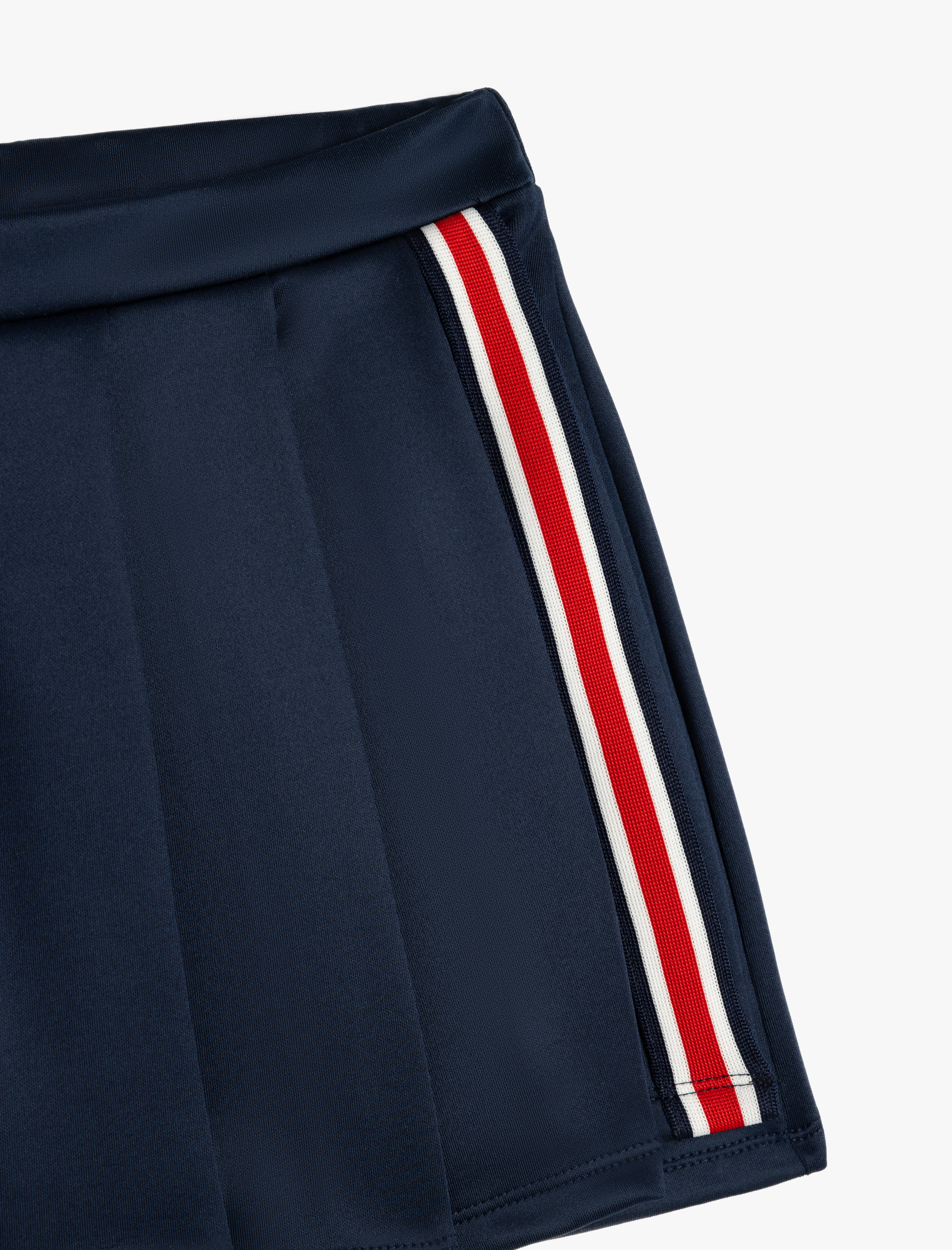  Kız Çocuk Pileli Viskon Karışımlı Biye Detaylı Mini Etek