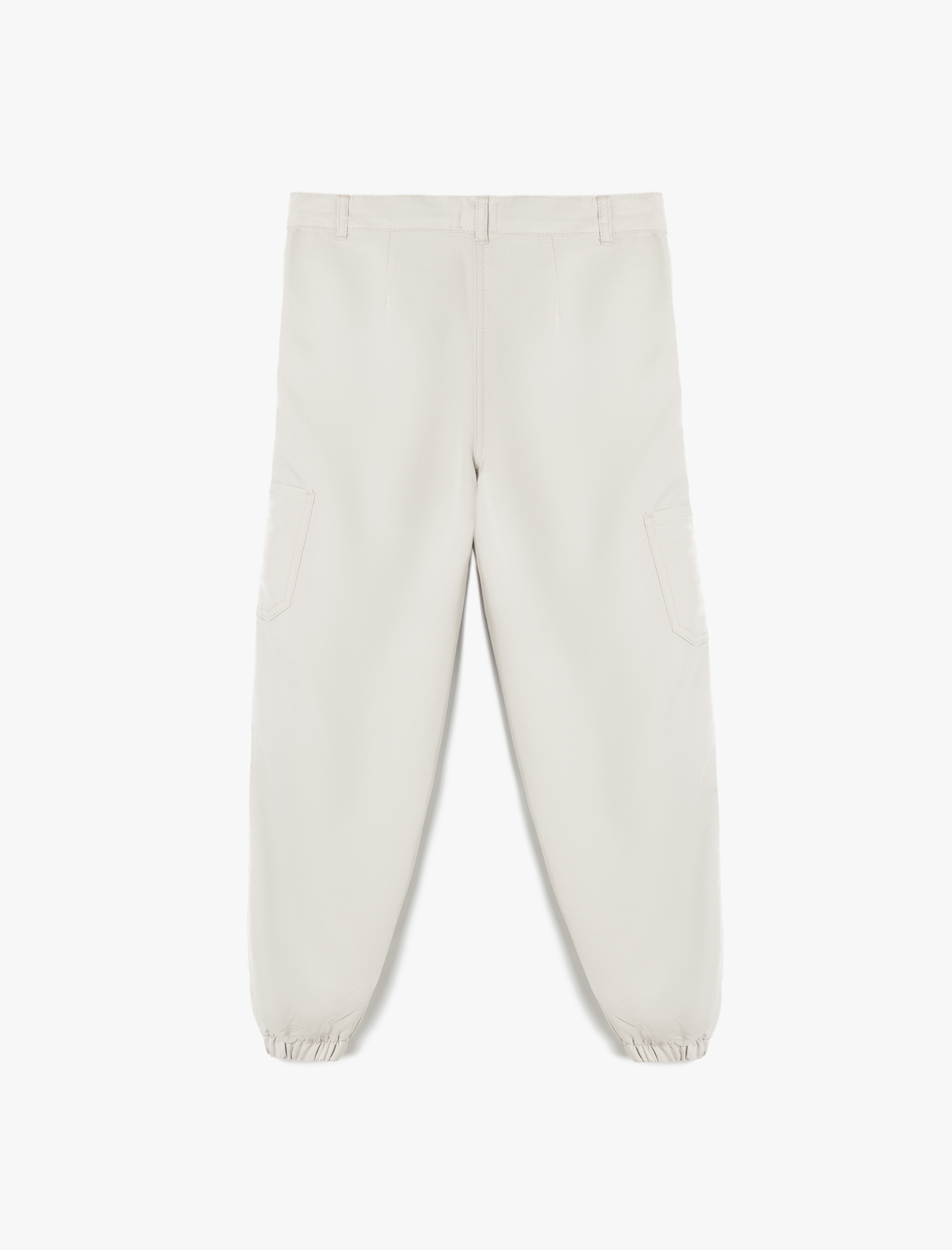  Kız Çocuk Cep Detaylı Modal Karışımlı Jogger Pantolon