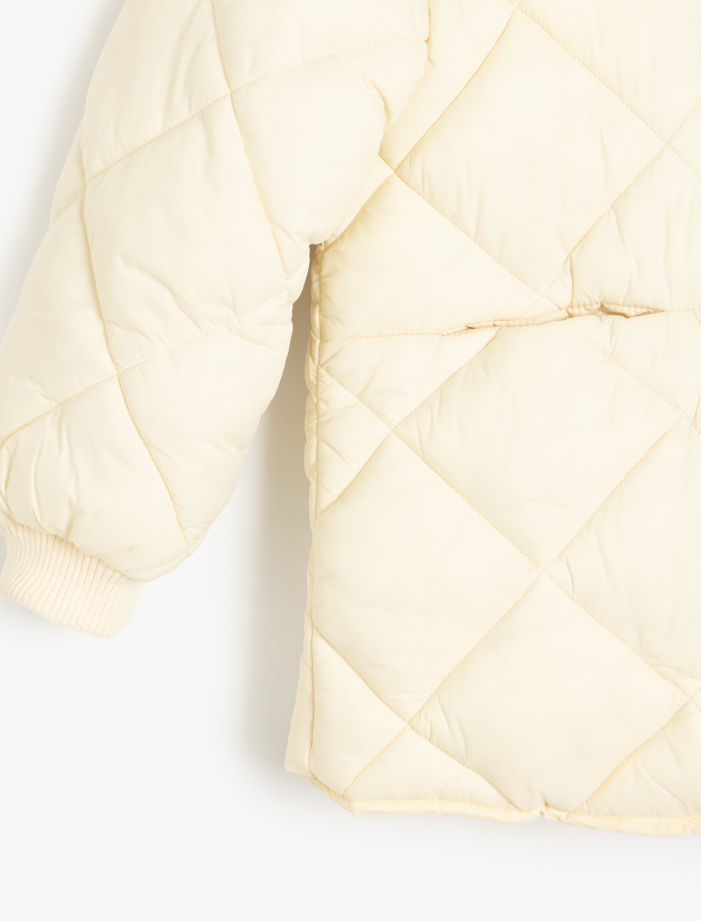  Kız Çocuk Düğmeli Uzun Kollu Yuvarlak Yaka Anorak Mevsimlik Mont