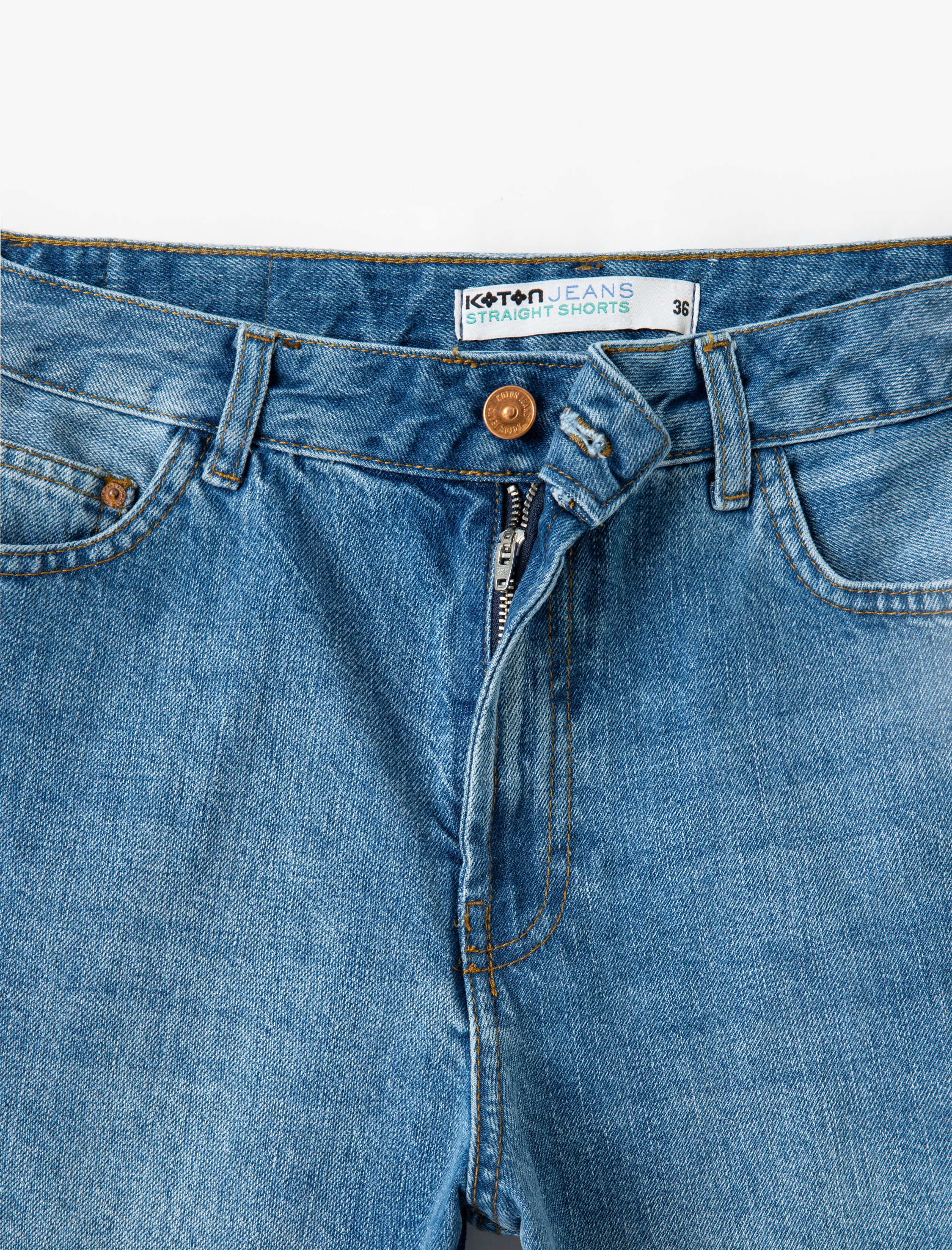   Rahat Kesim Normal Bel Denim Şort