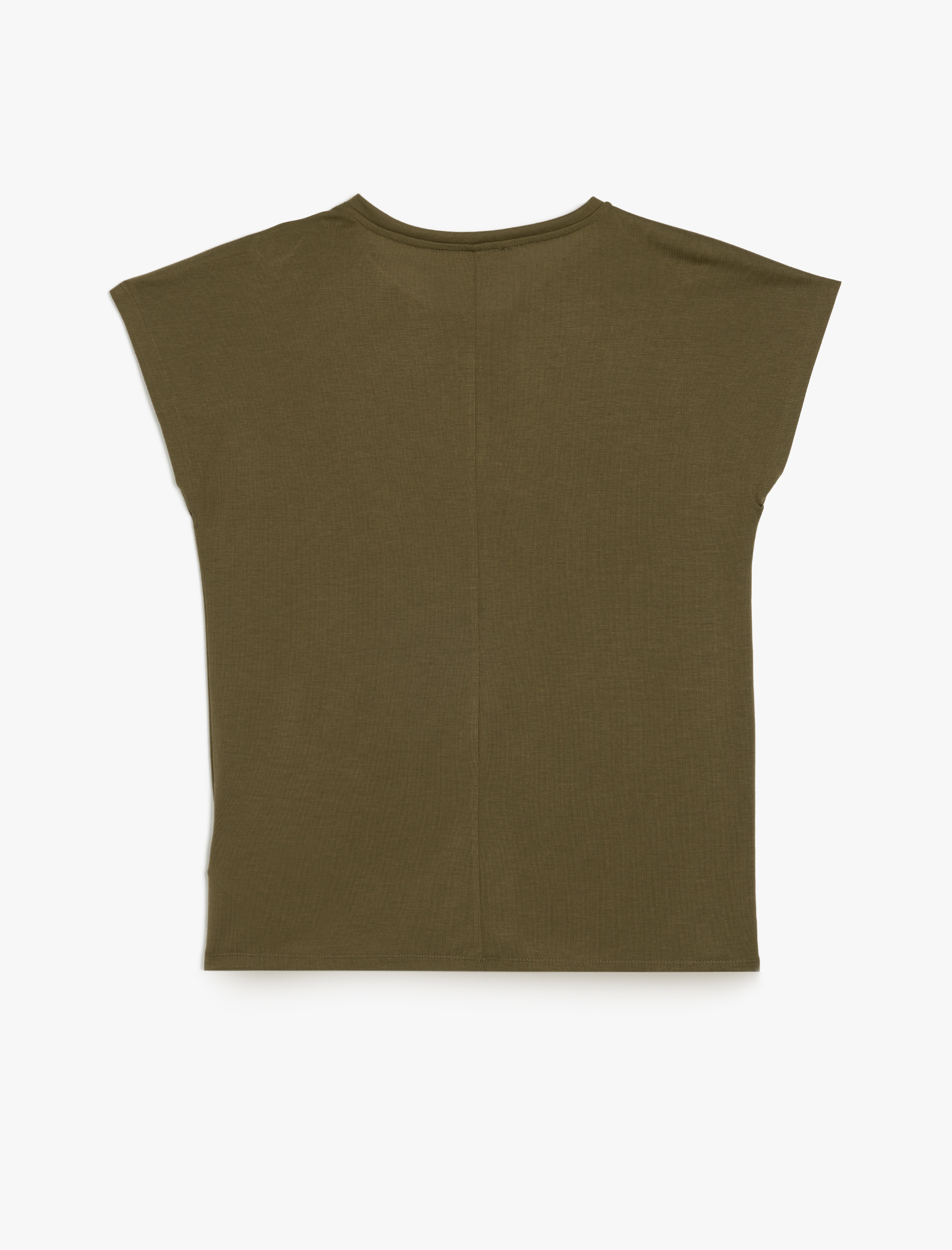   Kısa Kollu Bisiklet Yaka Çiçek Desenli Baskılı Tişört