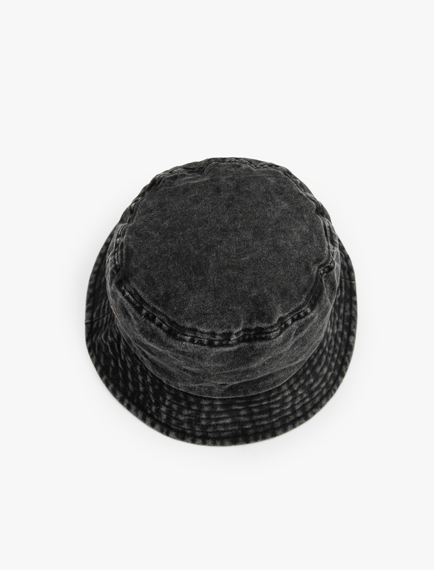 Yıkamalı Pamuklu Bucket Şapka_1