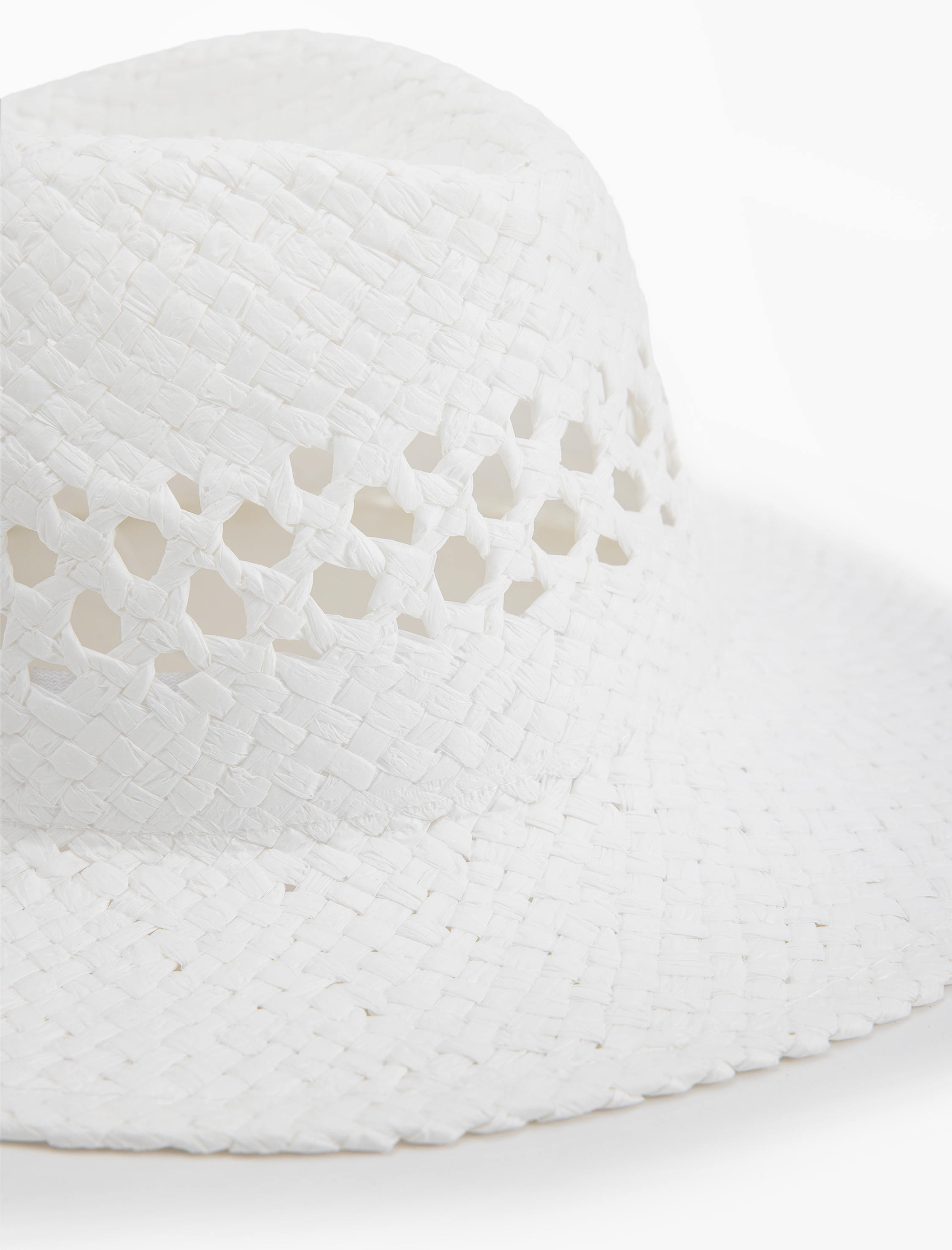 Kadın Hasır Fötr Şapka - Koton X Sibil Çetinkaya