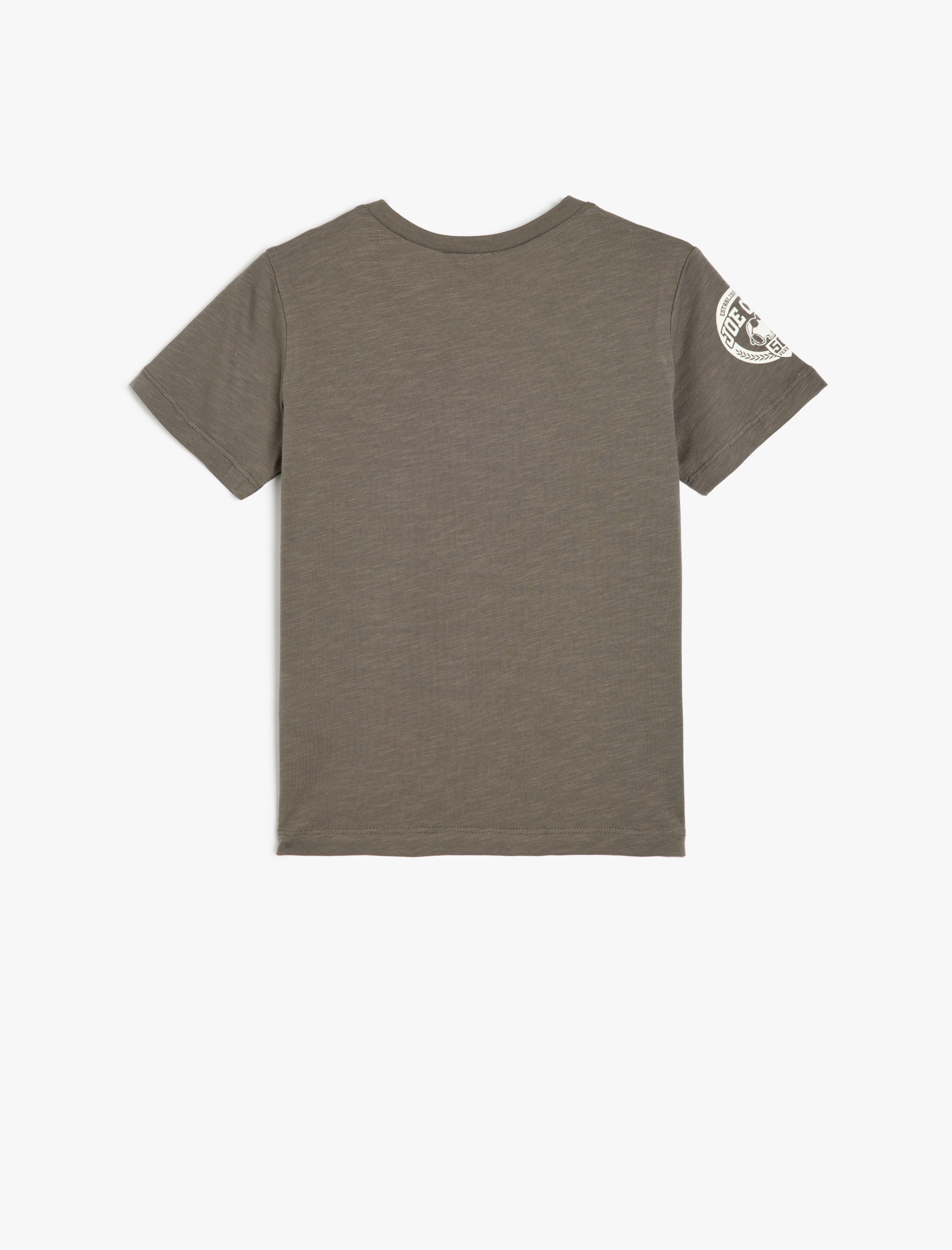  Erkek Çocuk Pamuklu Lisanslı Snoopy Baskılı Bisiklet Yaka Kısa Kollu Tişört