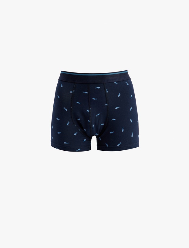 Balık Desenli Pamuklu 3'lü Boxer Seti_2