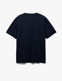 Kısa Kollu Regular Fit Bisiklet Yaka Pamuklu Uzak Doğu Baskılı Tişört