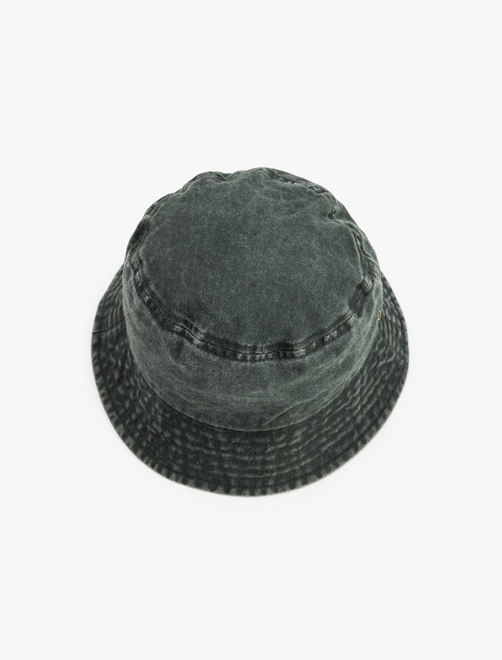 Erkek Yıkamalı Pamuklu Bucket Şapka