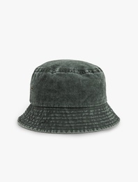 Yıkamalı Pamuklu Bucket Şapka