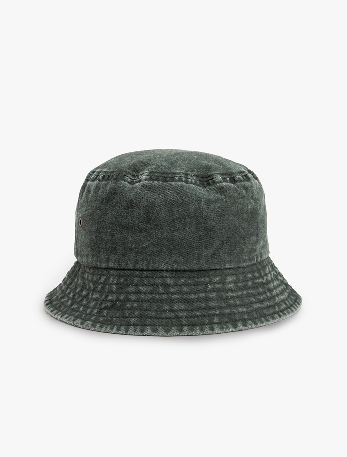 Erkek Yıkamalı Pamuklu Bucket Şapka