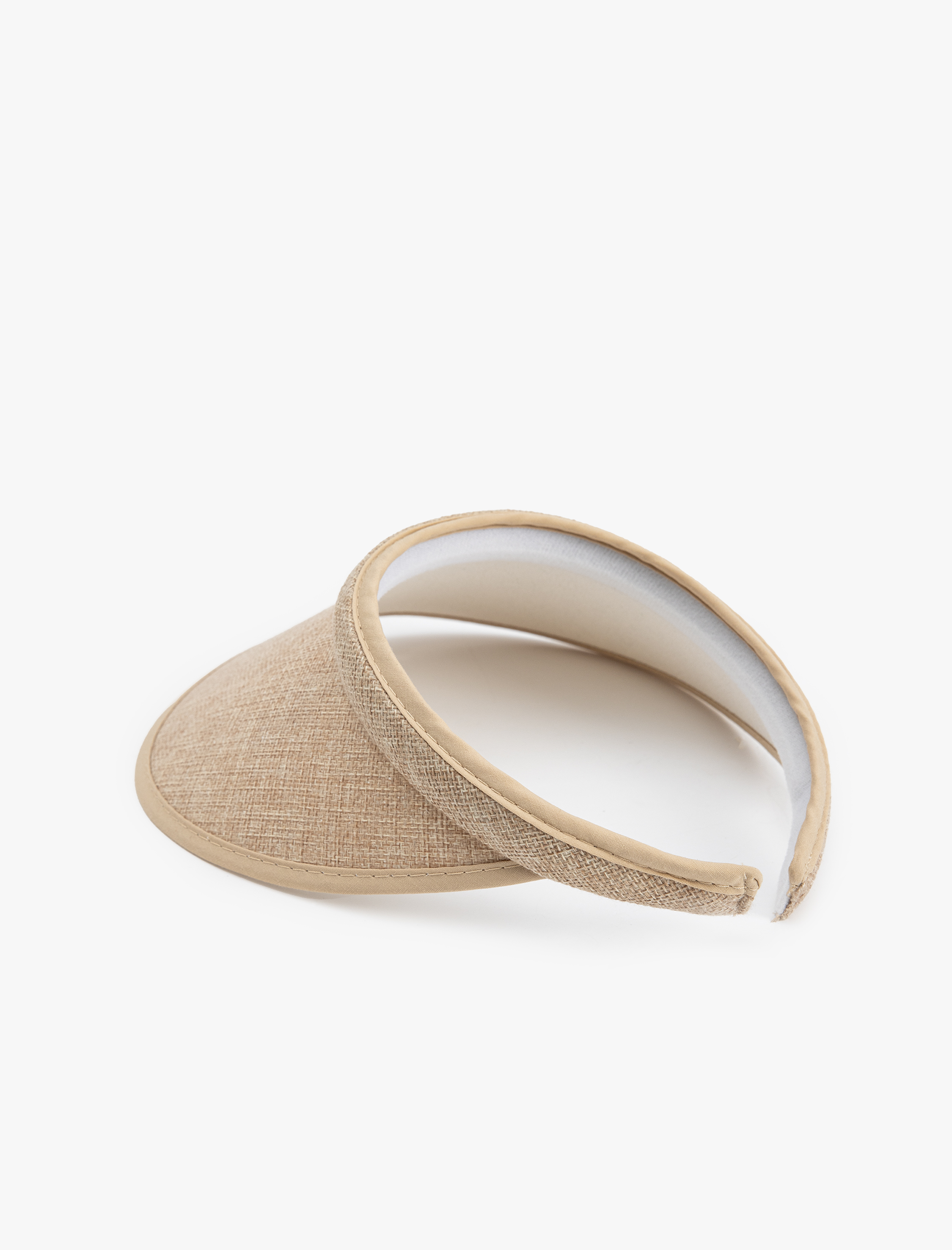  Kadın Geniş Kenarlı Hasır Vizör Şapka