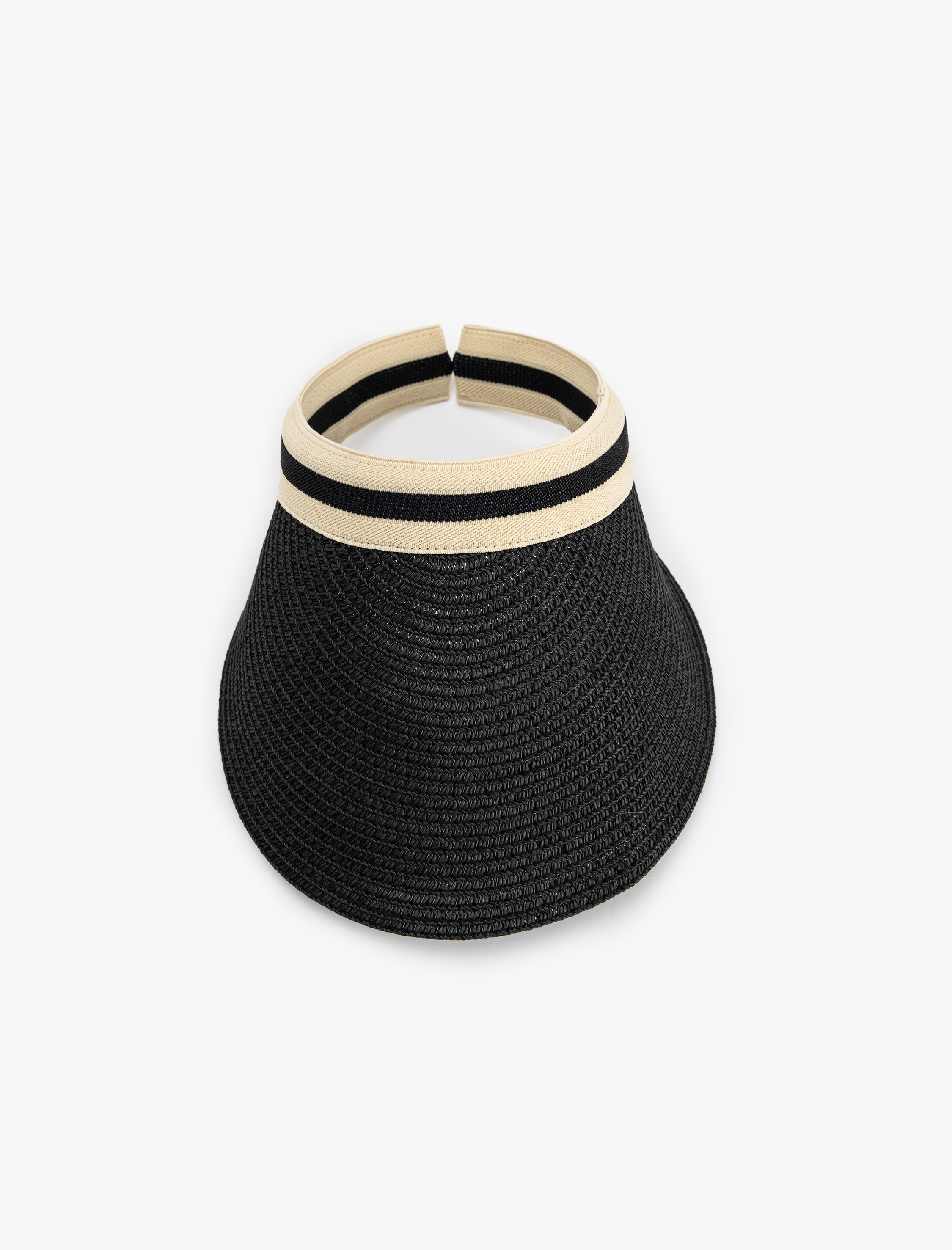  Kadın Geniş Kenarlı Hasır Vizör Şapka