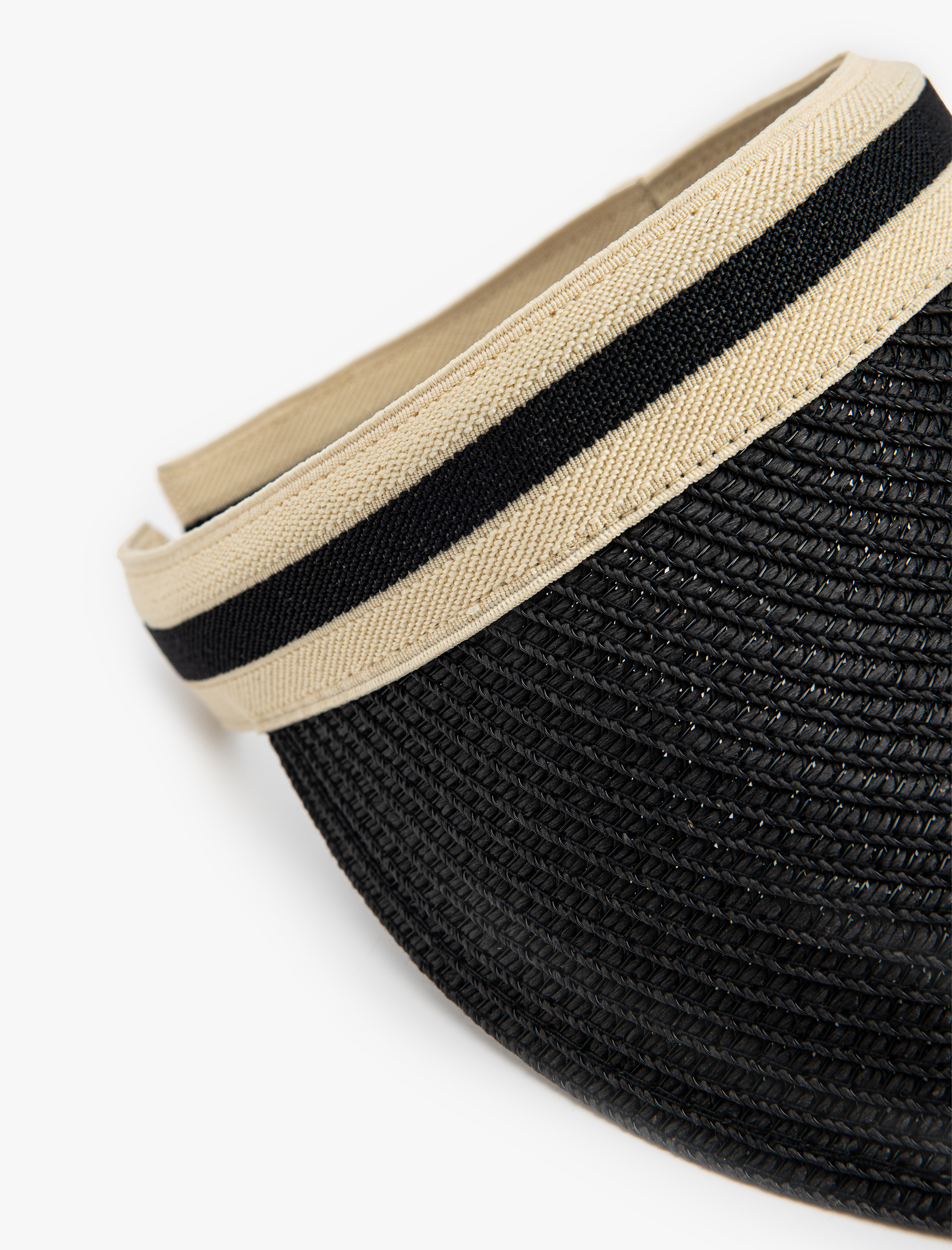  Kadın Geniş Kenarlı Hasır Vizör Şapka