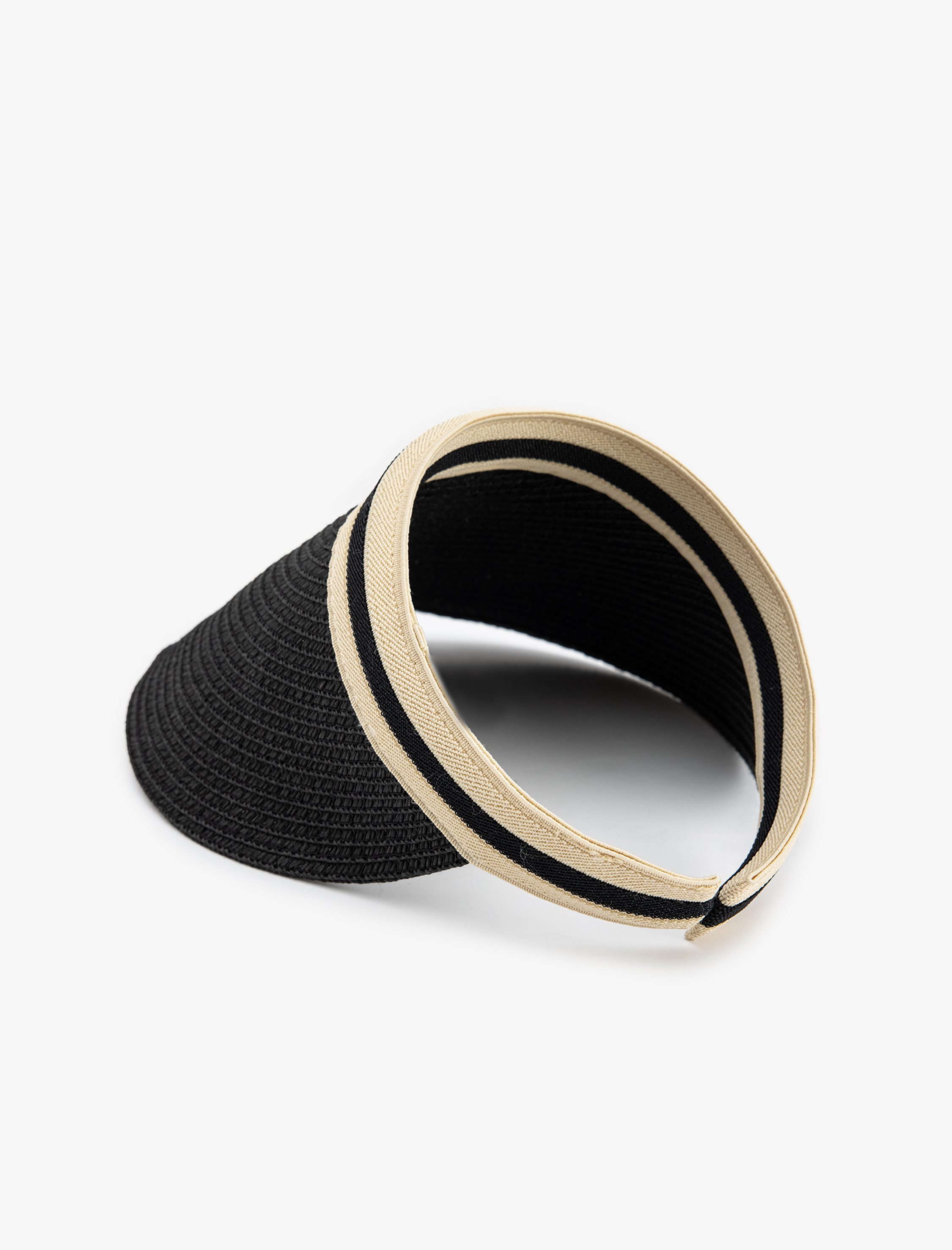  Kadın Geniş Kenarlı Hasır Vizör Şapka