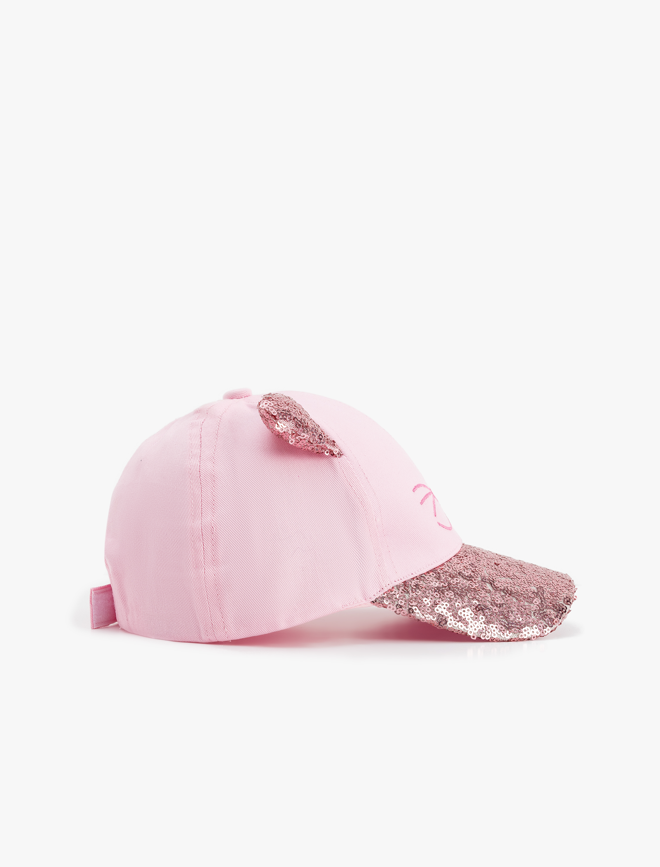  Kız Çocuk Kedi Figürlü Pullu Payewtli Kulak Aplikeli Kep Şapka