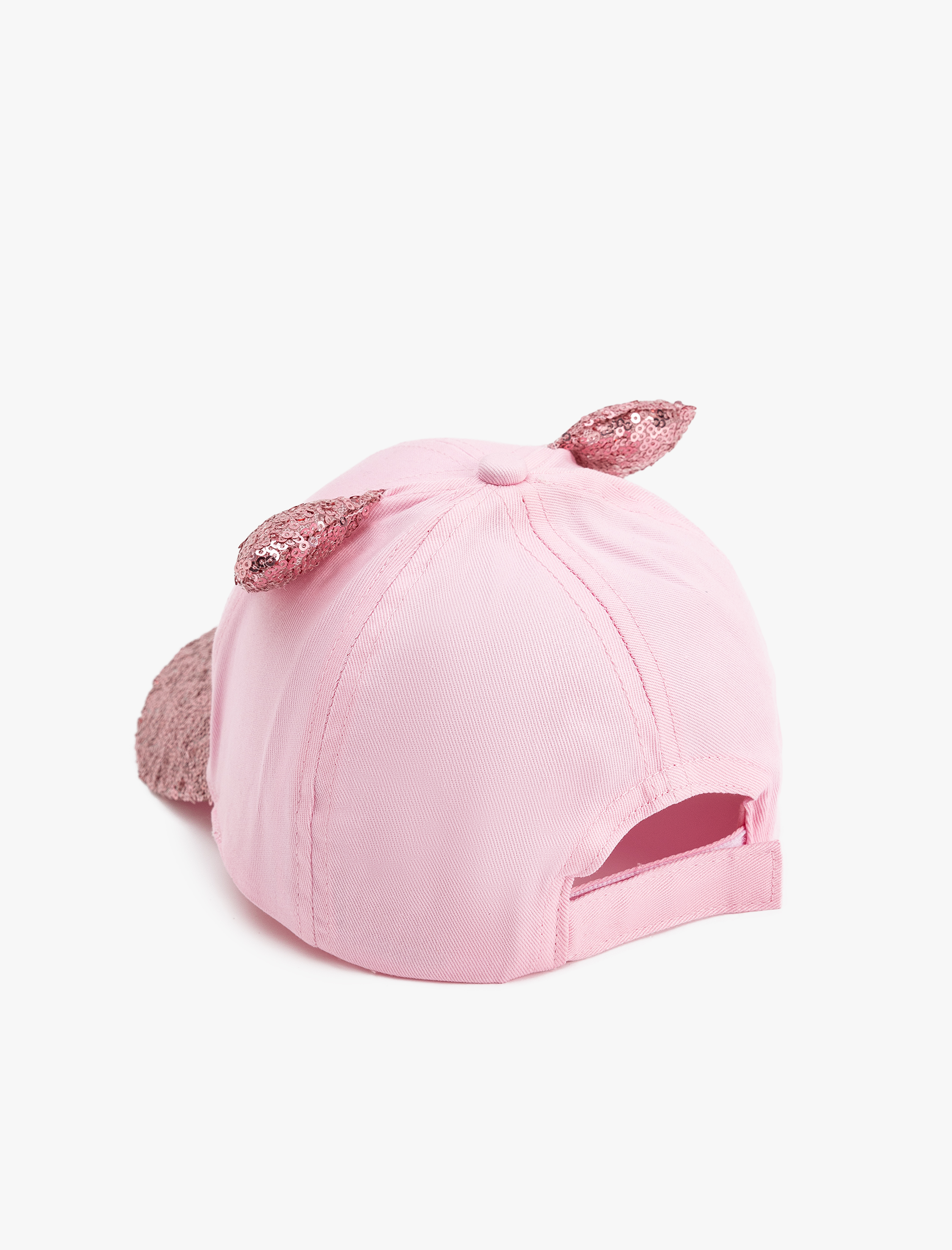  Kız Çocuk Kedi Figürlü Pullu Payewtli Kulak Aplikeli Kep Şapka