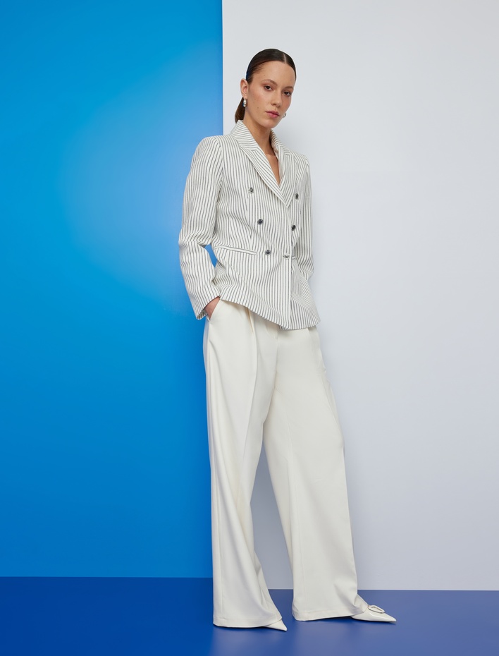  Koton X Zeynep Bastık -  Cepli Pile Detaylı Palazzo Pantolon