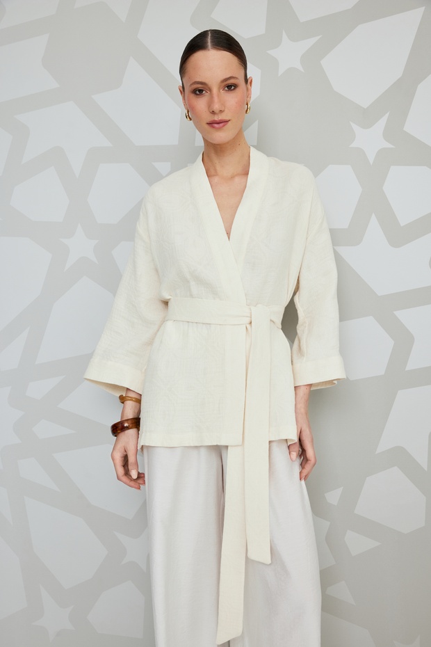  Beli Lastikli Bağlamalı Yüksek Bel Geniş Paça Viskon Pantolon