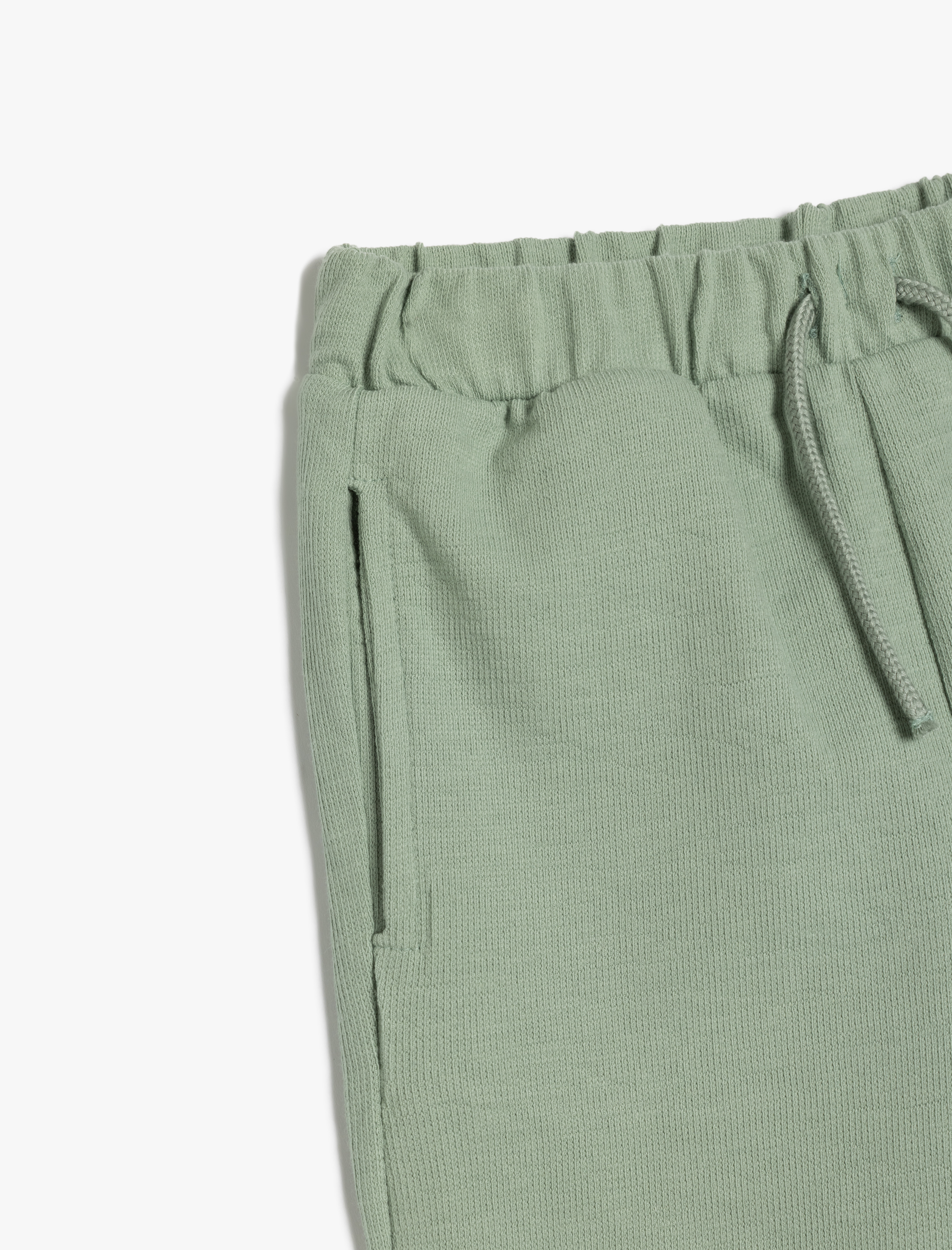  Erkek Bebek Cepli Beli Bağlamalı Pamuklu Basic Pantolon Görünümlü Jogger Eşofman Altı