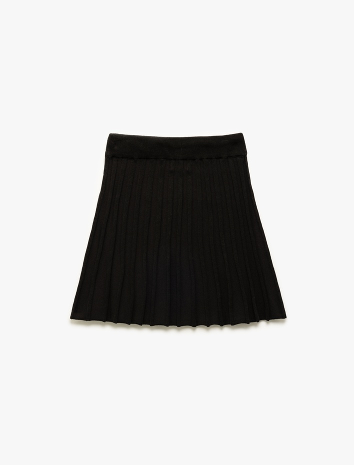 Kız Çocuk Pamuklu Beli Lastikli Piliseli Basic Etek