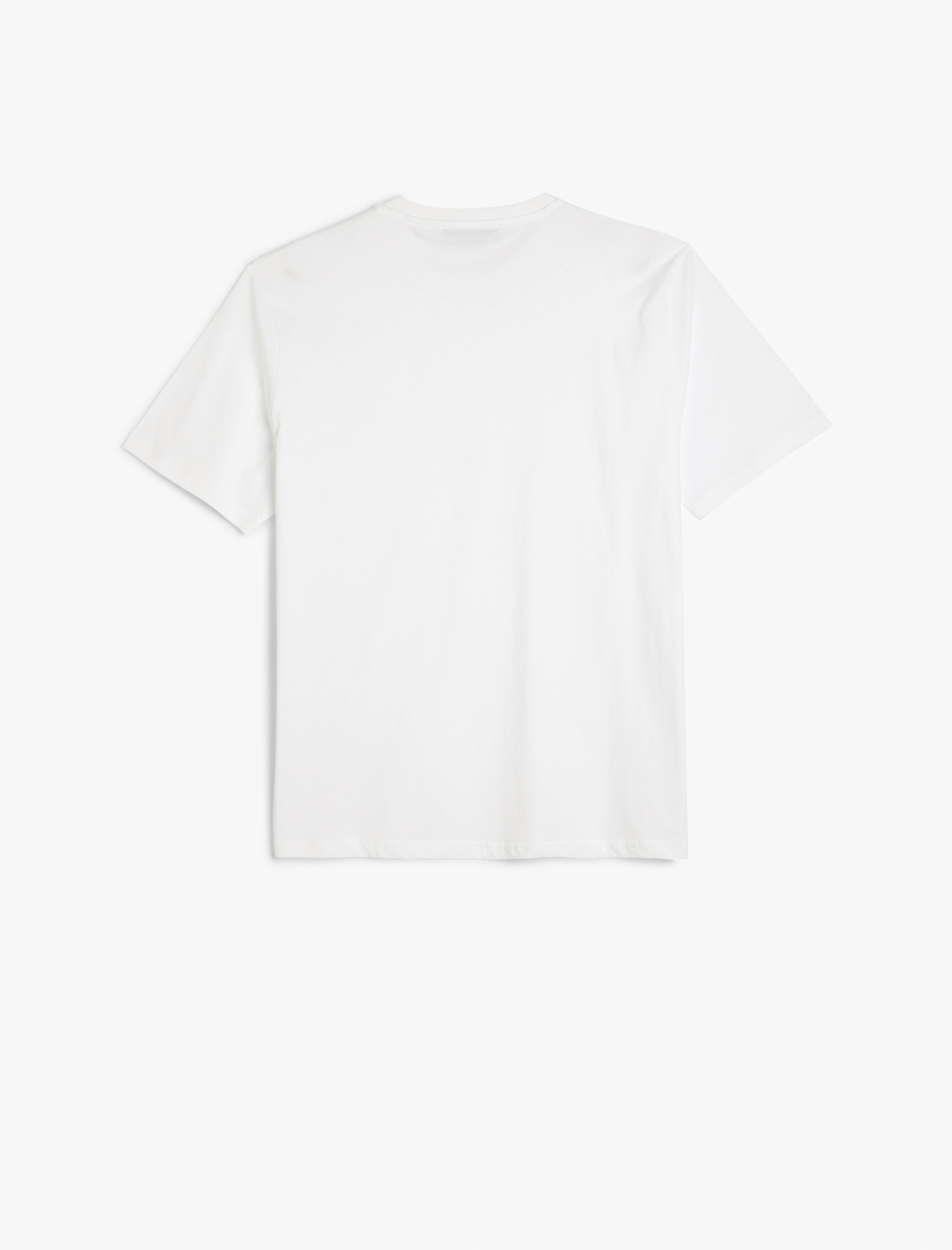   Bisiklet Yaka Pamuklu Regular Fit Kısa Kollu Basic Tişört