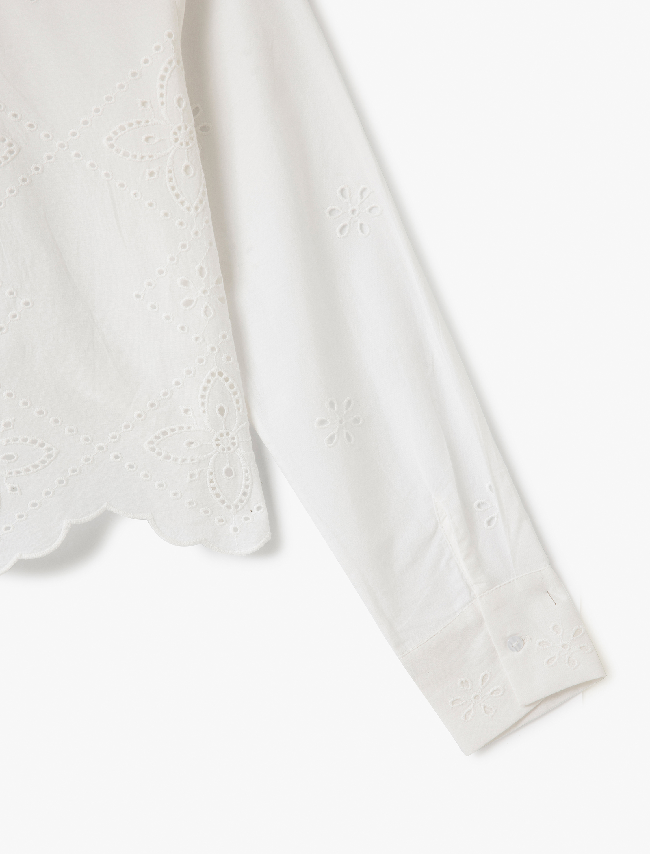   Düğmeli Fisto Detaylı Uzun Kollu Klasik Yaka Gömlek