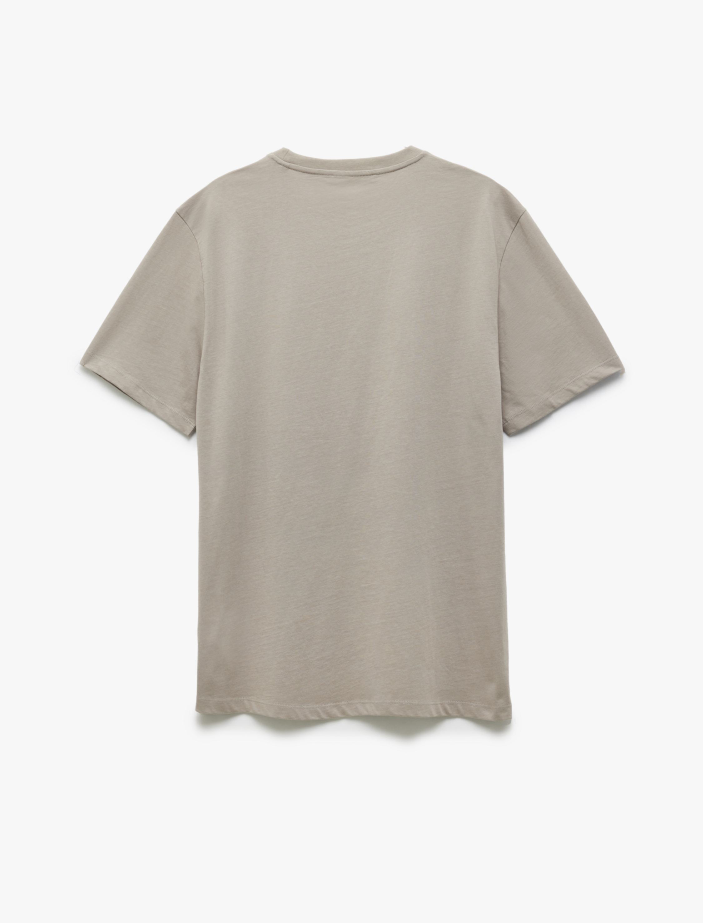   Bisiklet Yaka Pamuklu Regular Fit Kısa Kollu Slogan Baskılı Tişört