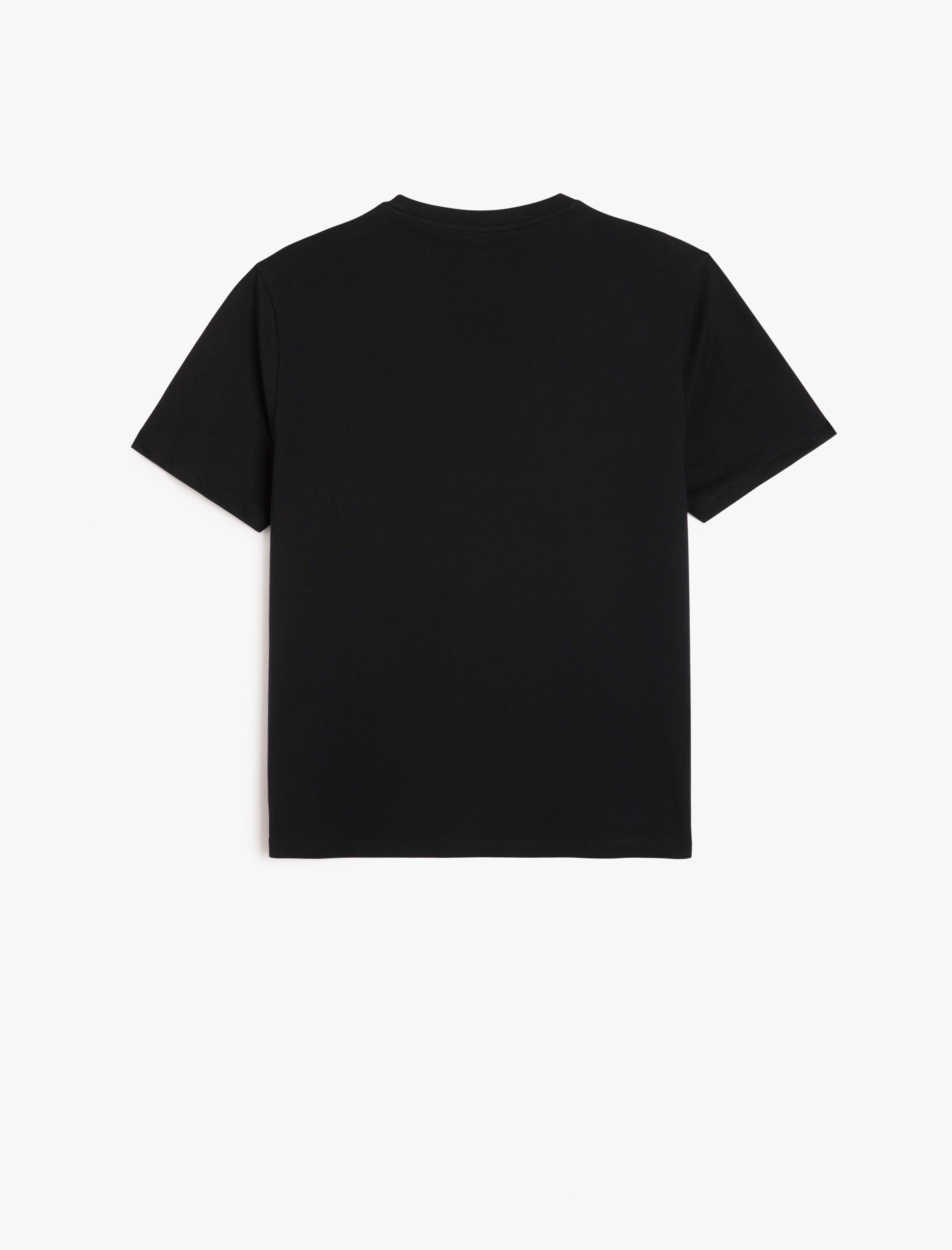   Kısa Kollu Bisiklet Yaka Regular Fit Pamuklu Uzak Doğu Baskılı Tişört