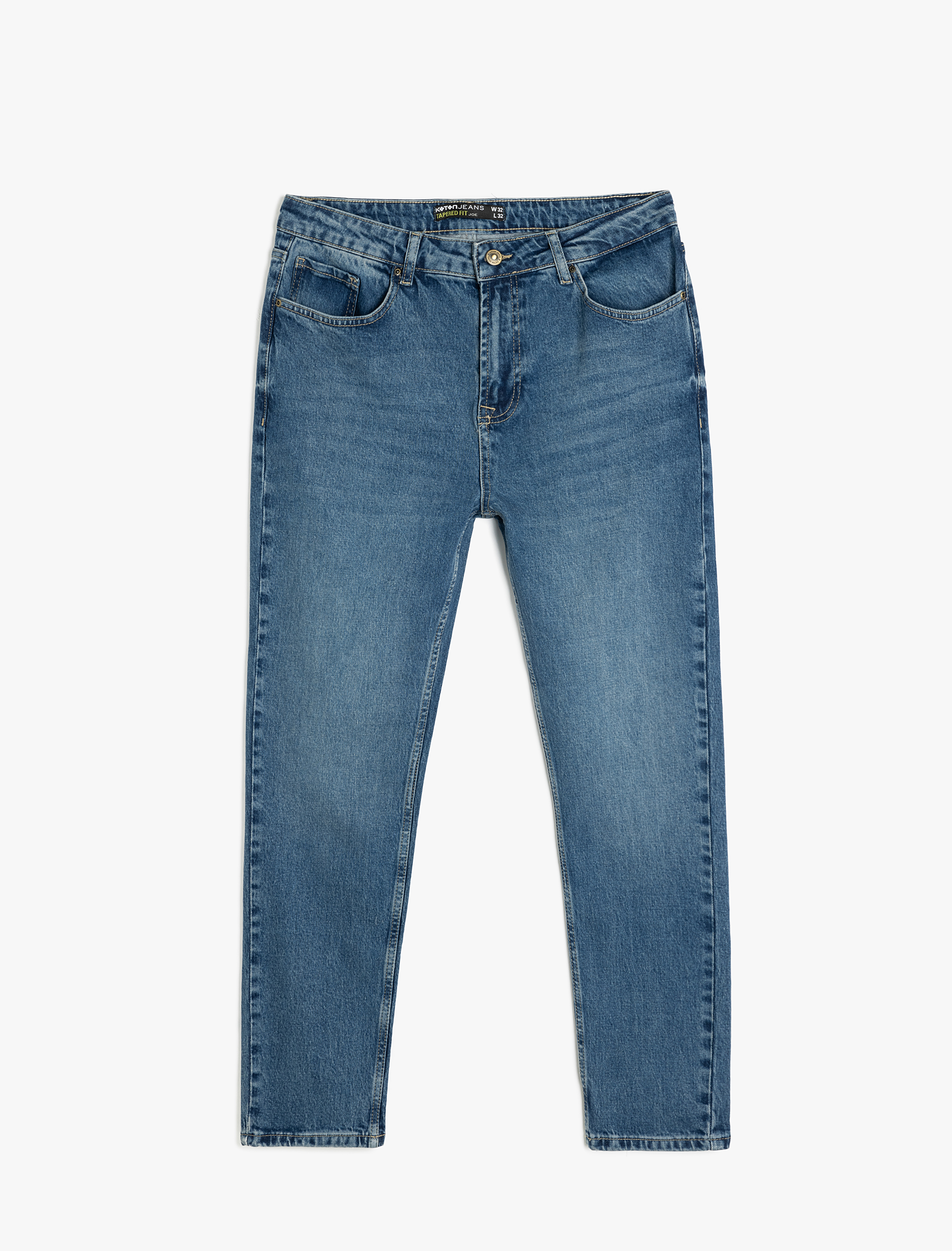 Koton Erkek Normal Bel Pamuklu Tapered Fit Jean Pantolon - Joe Jean -1