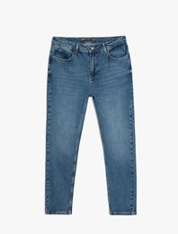 Normal Bel Pamuklu Tapered Fit Jean Pantolon - Joe Jean