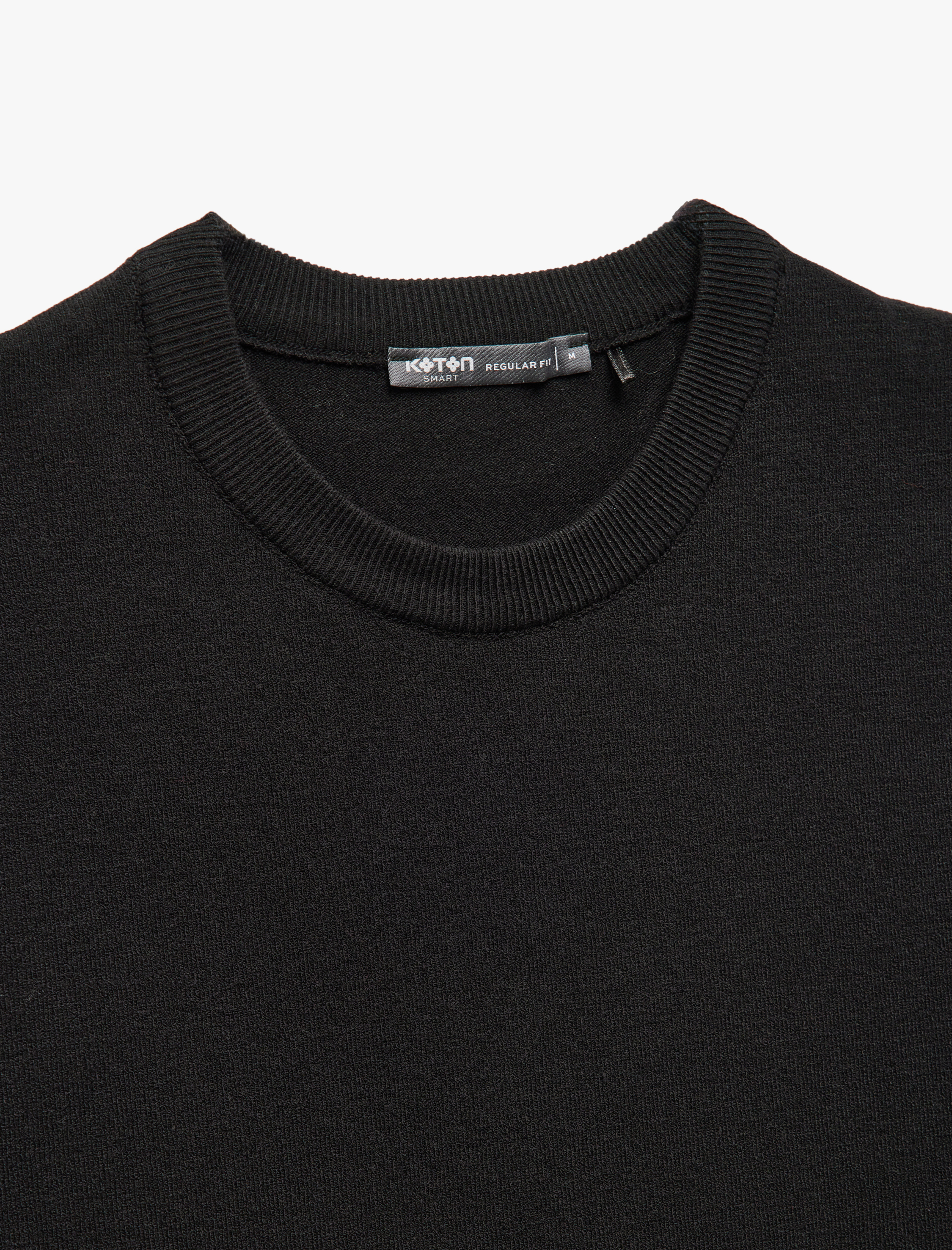   Bisiklet Yaka Viskon Karışımlı Basic Kısa Kollu Triko Tişört