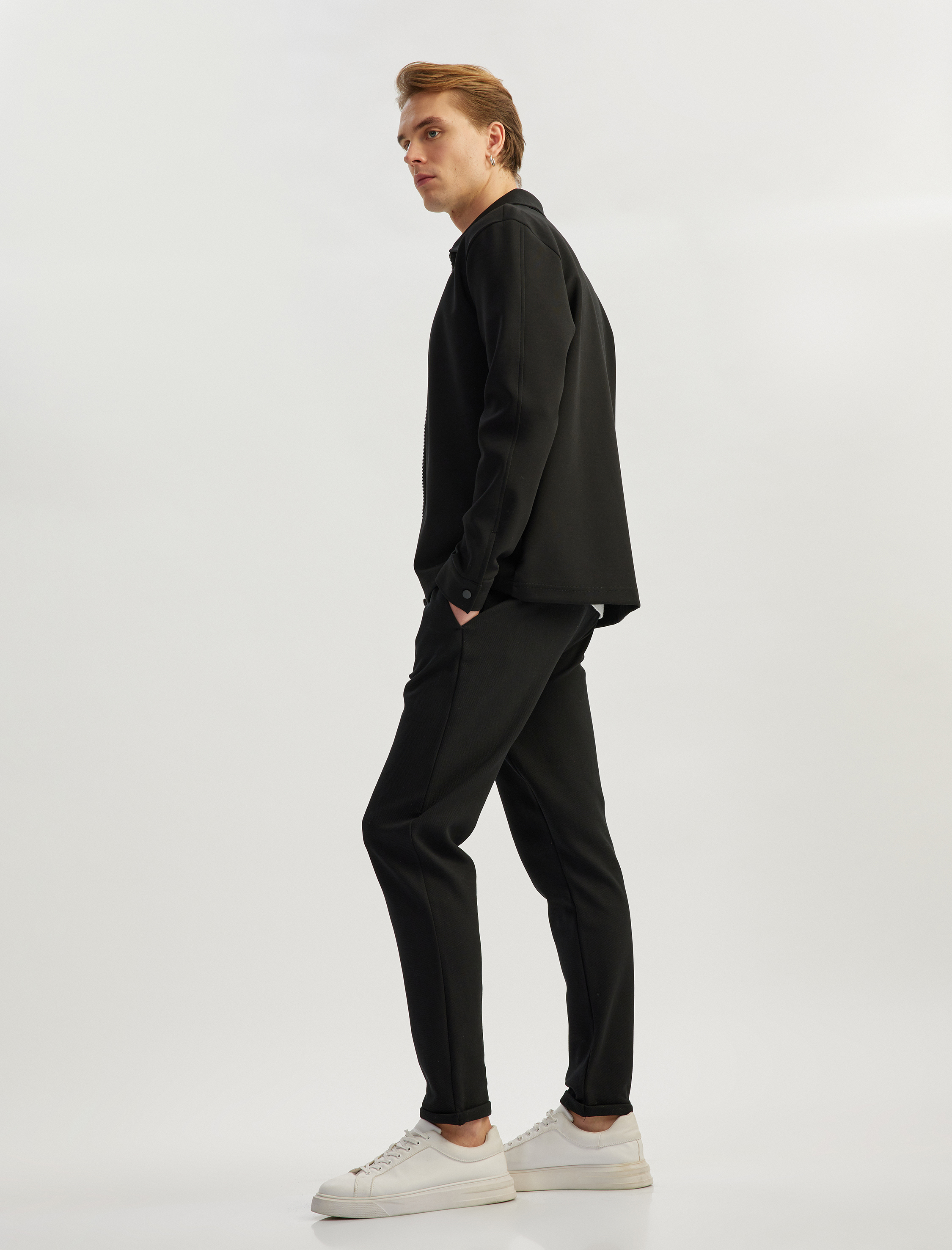   Beli Bağcıklı Cep Detaylı Pamuk Karışımlı Pantolon