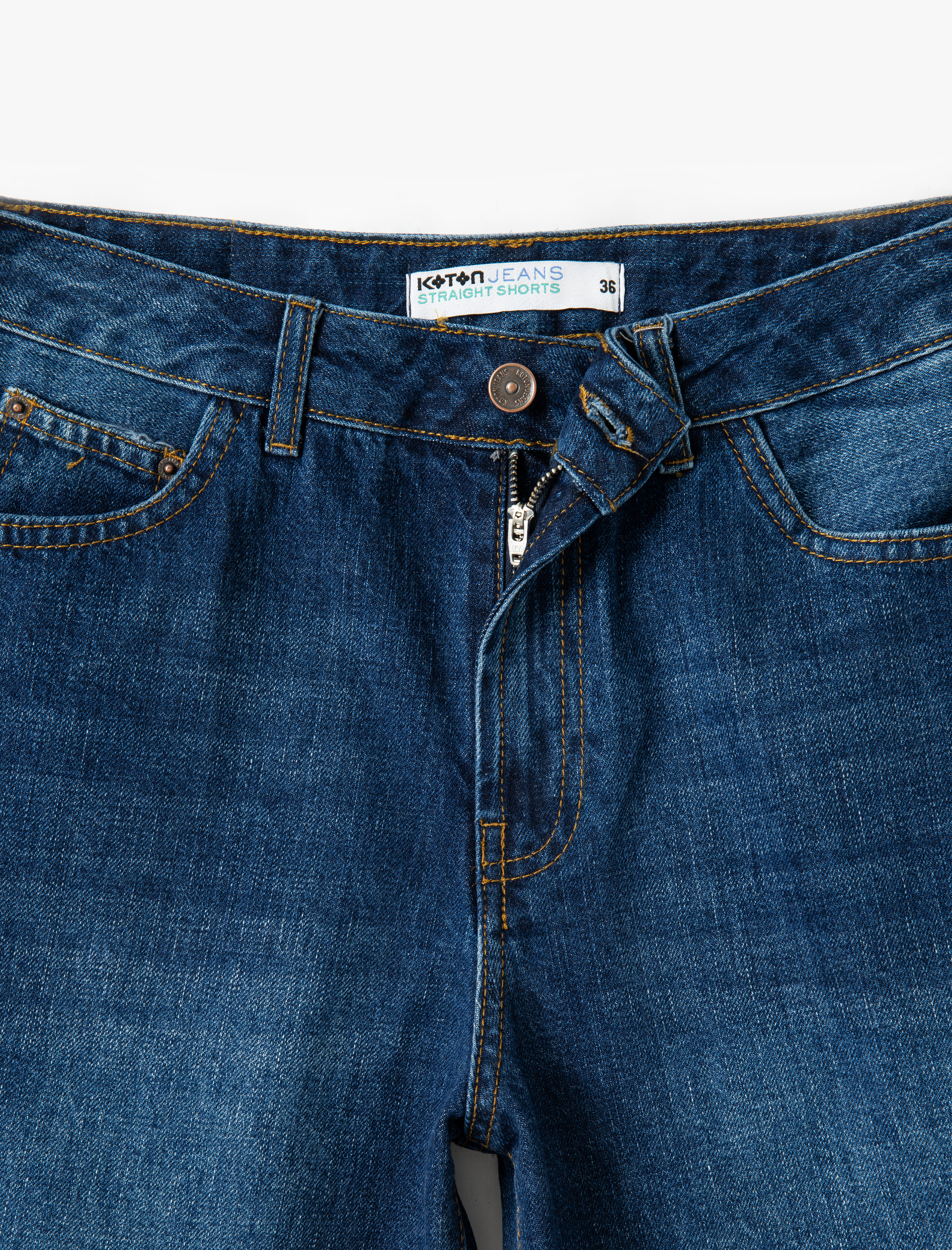   Rahat Kesim Normal Bel Denim Şort